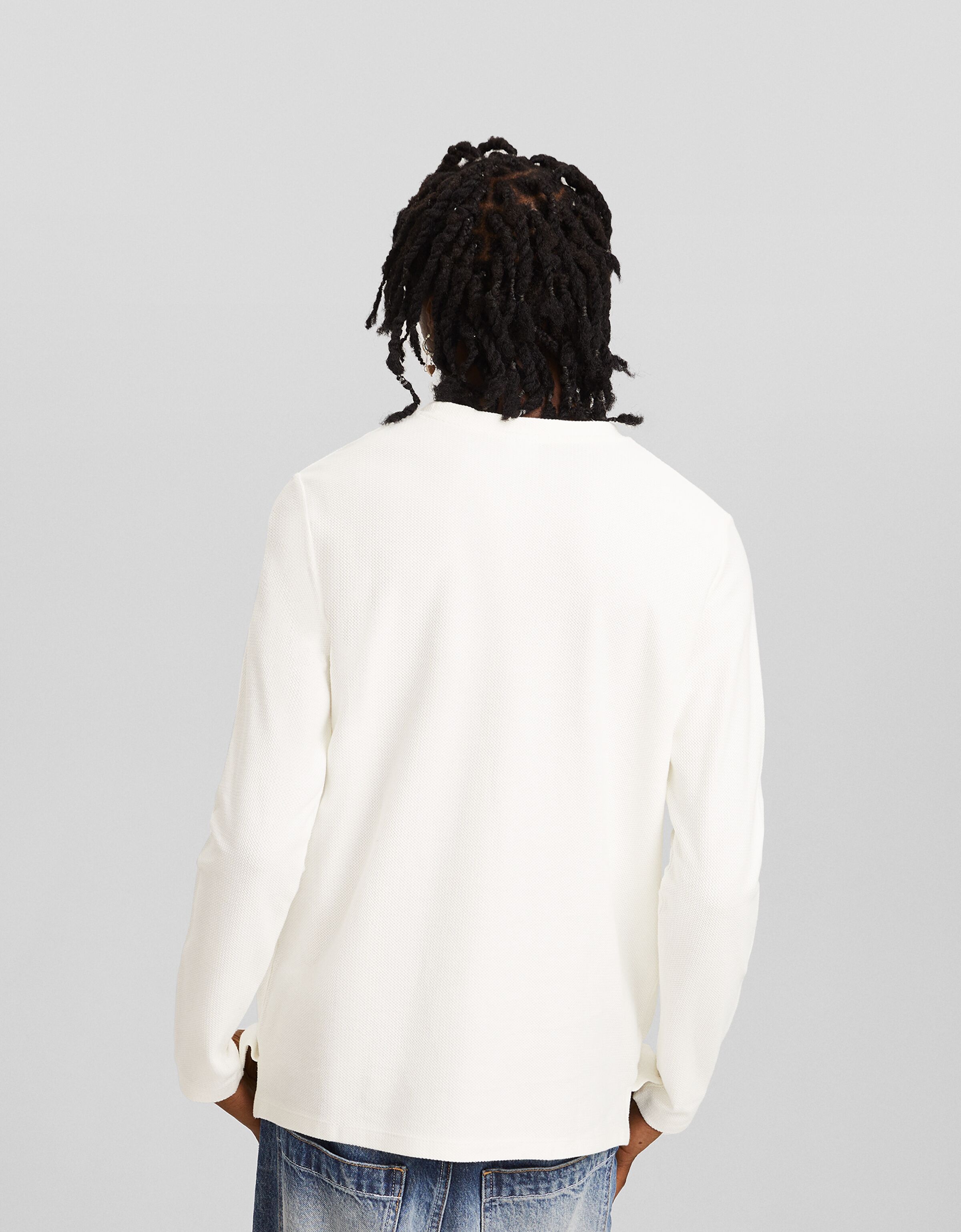 Camiseta manga larga textura