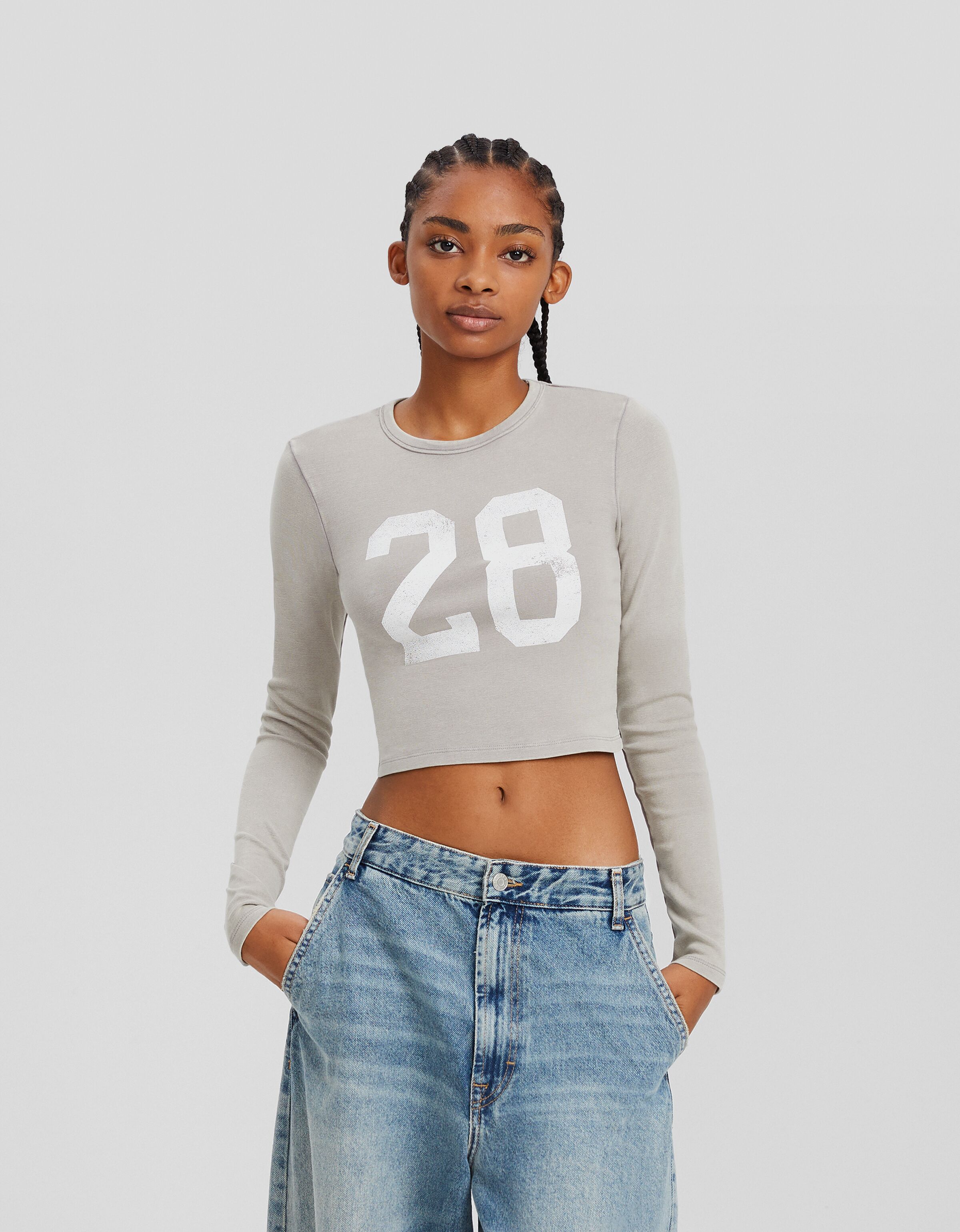 Camiseta manga larga print