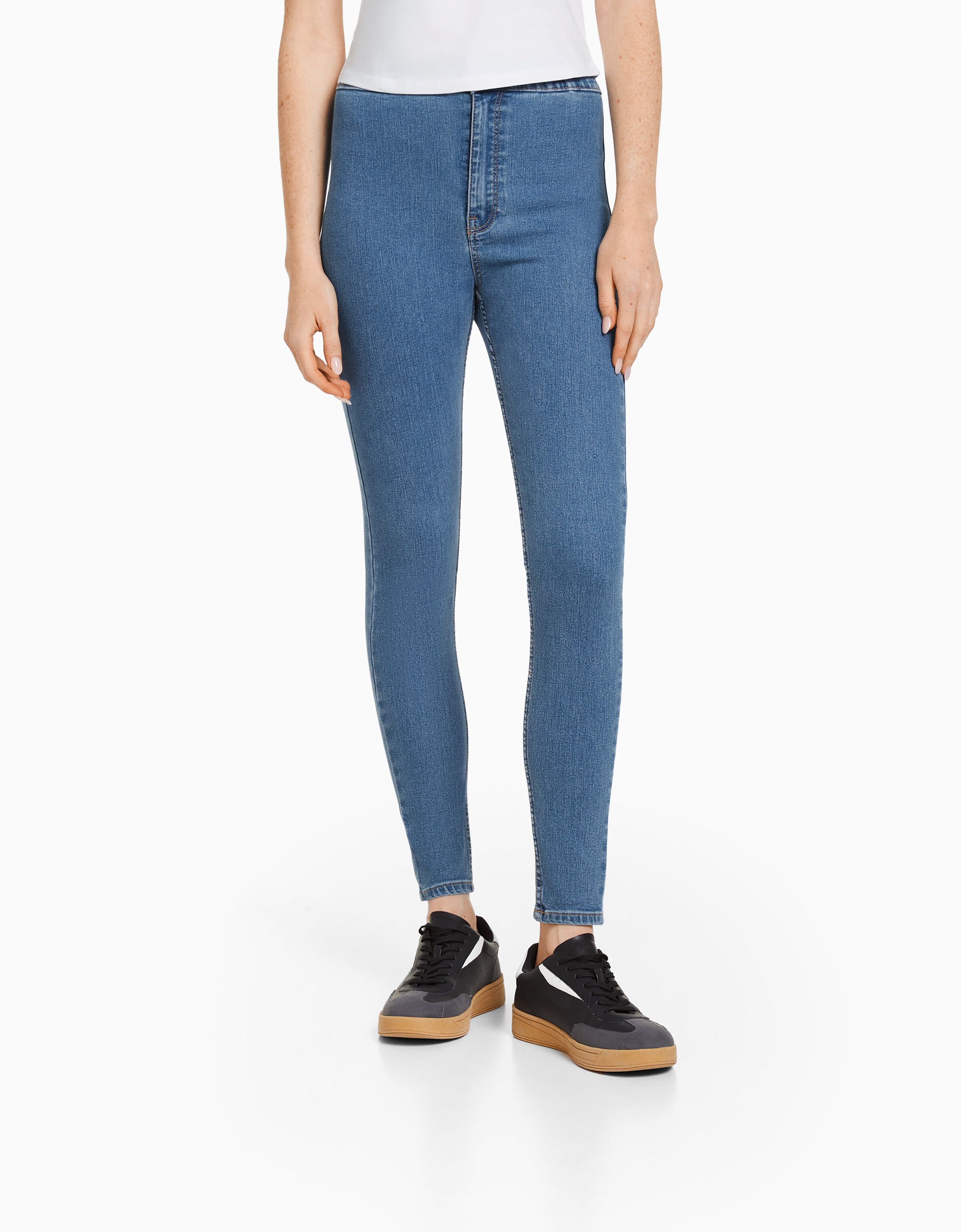 Jeans jeggings super high waist