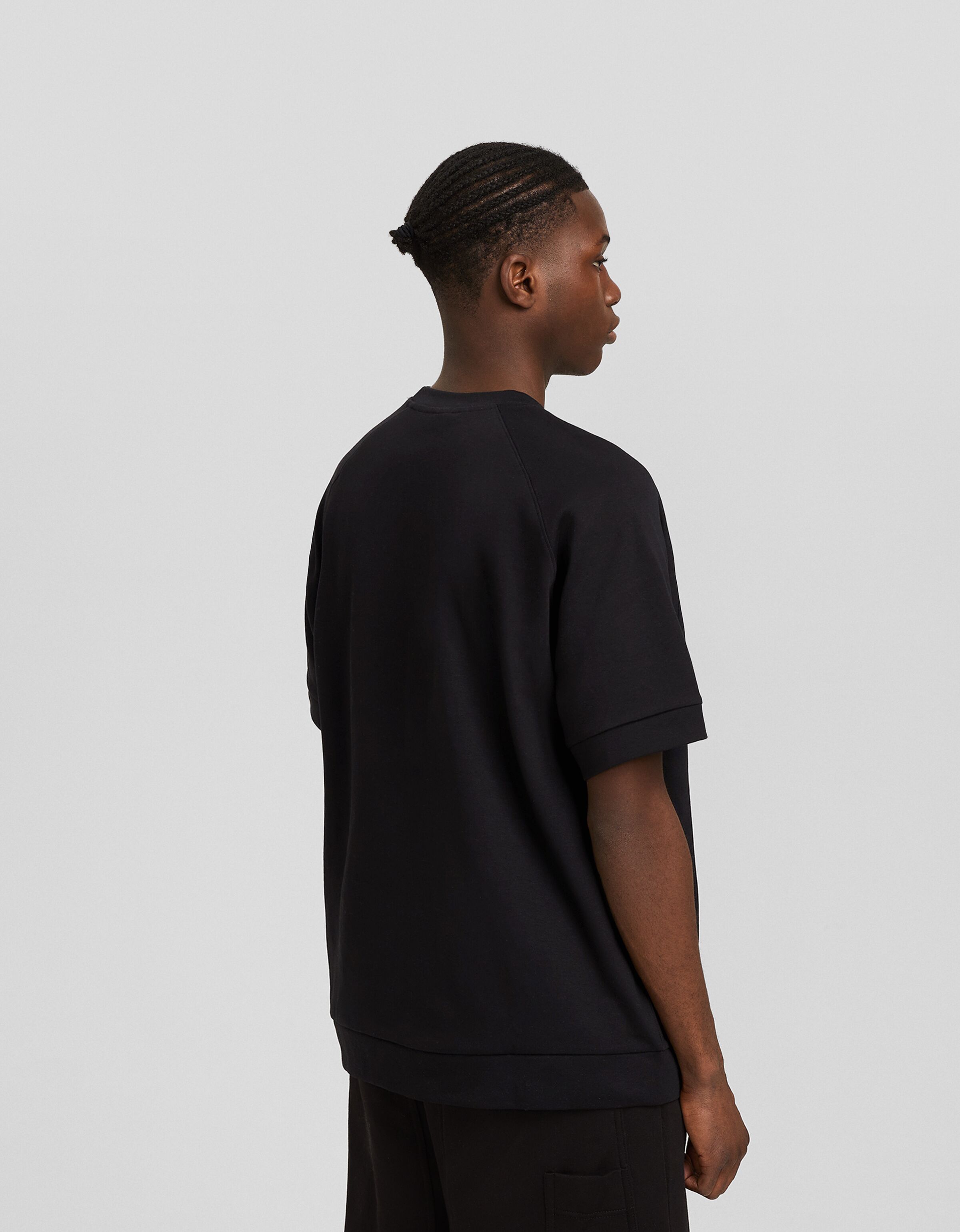 Camiseta manga corta boxy fit interlock