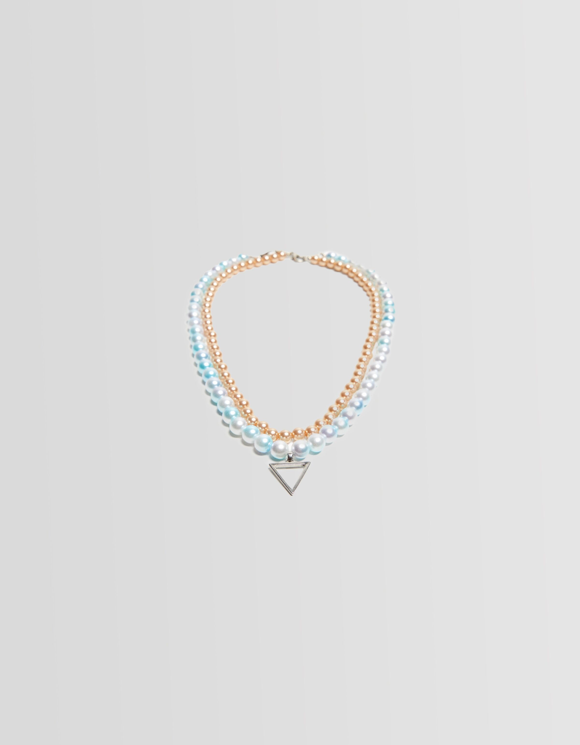 Set 2 collares perlas beads