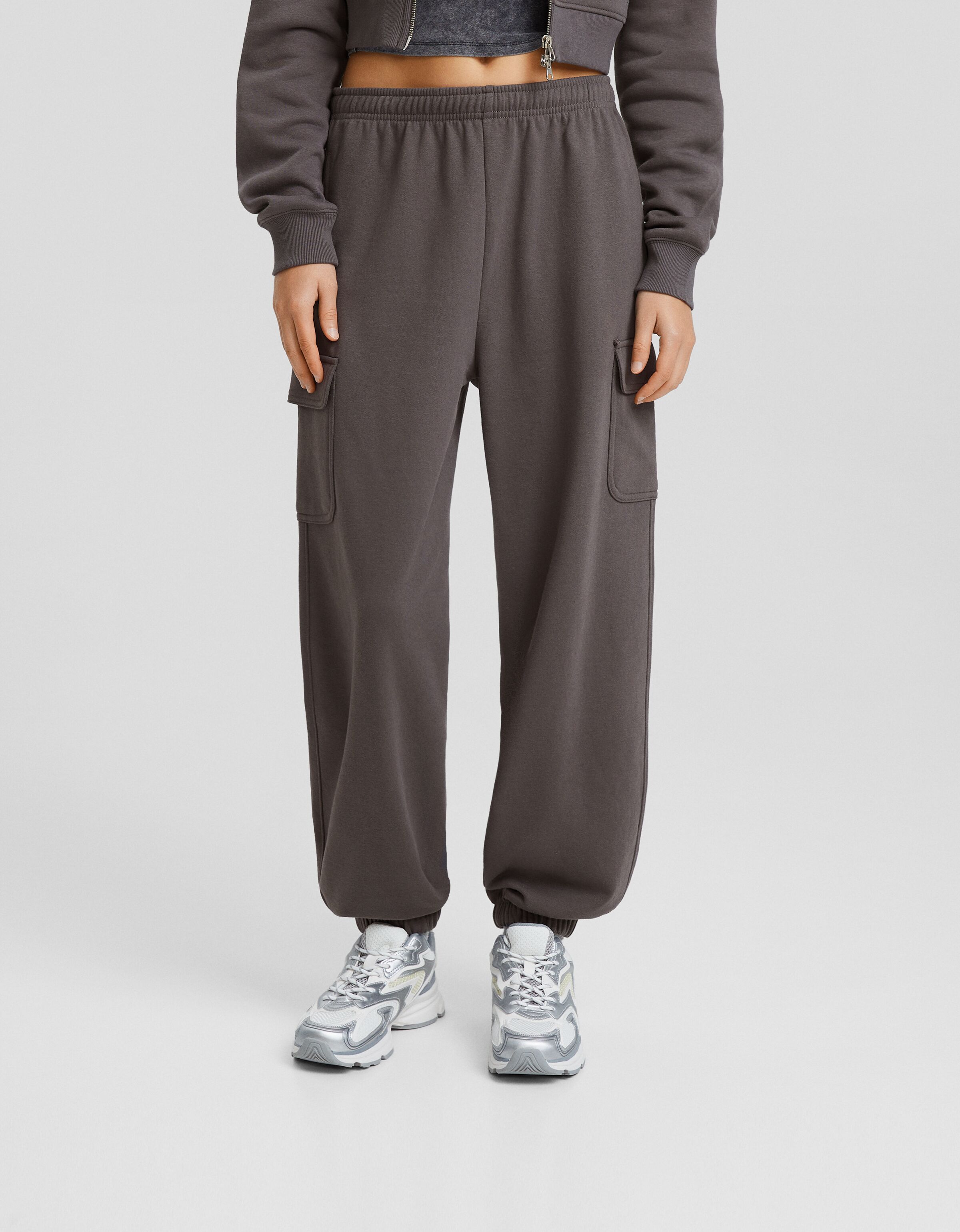 Pantalón jogger felpa cargo