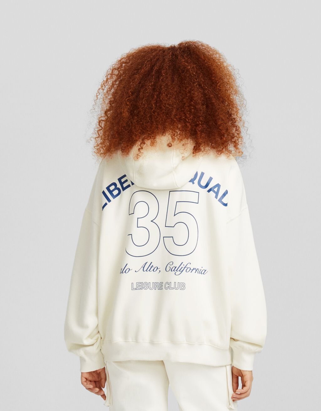 Sudadera capucha cremallera print