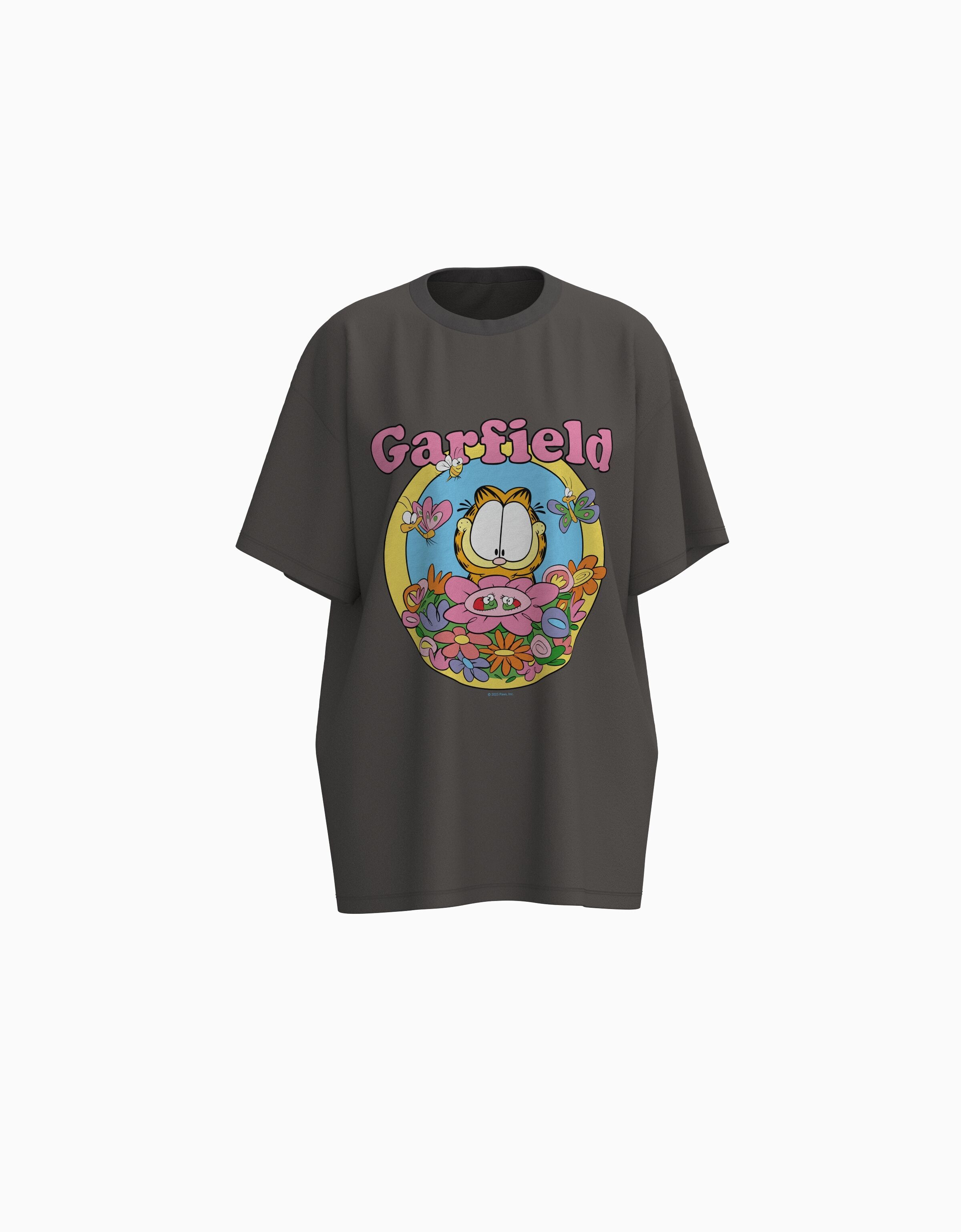 Camiseta Garfield manga corta oversize print