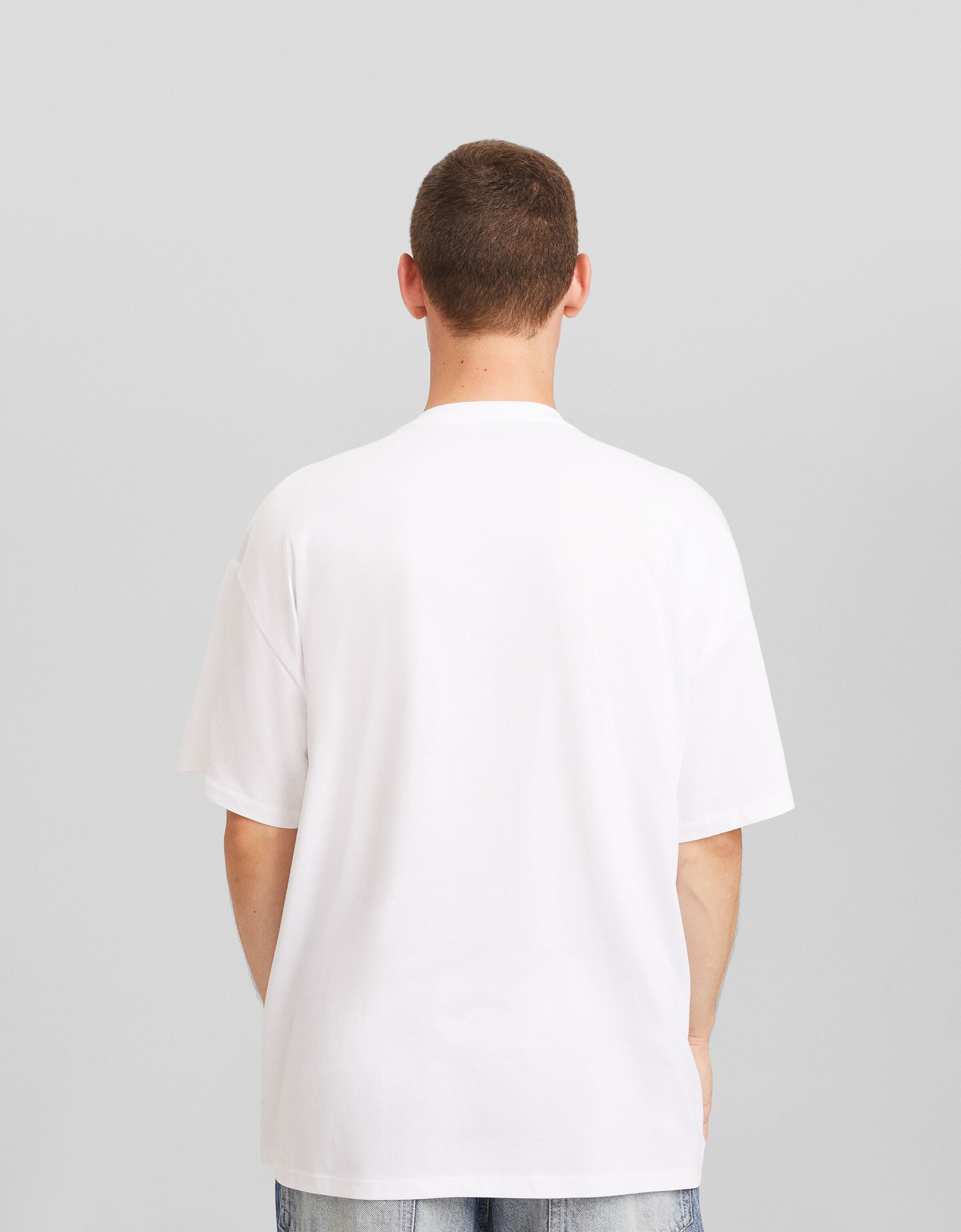 Camiseta Trending Now manga corta oversize print