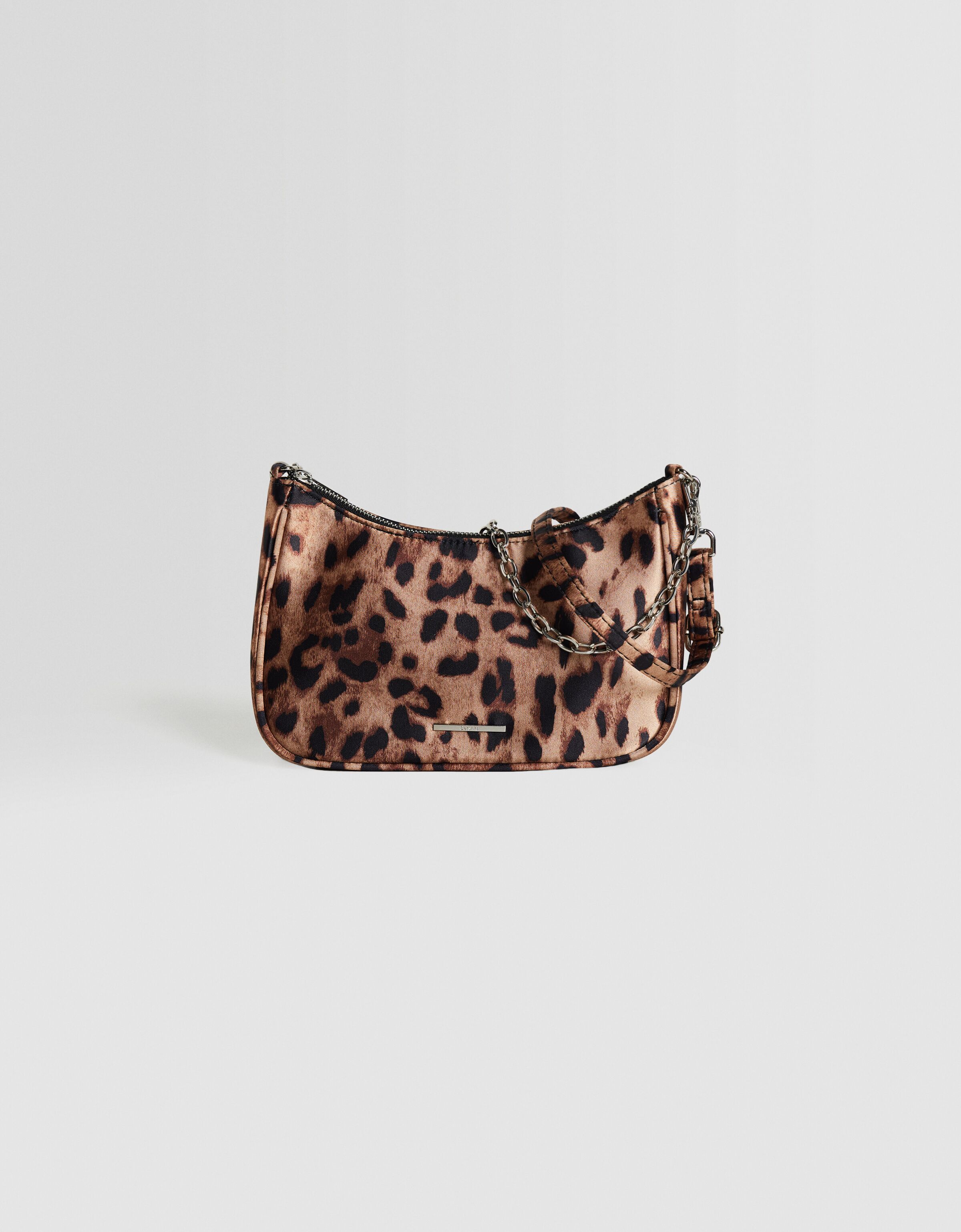 Bolso bandolera multiposición satinado cadena