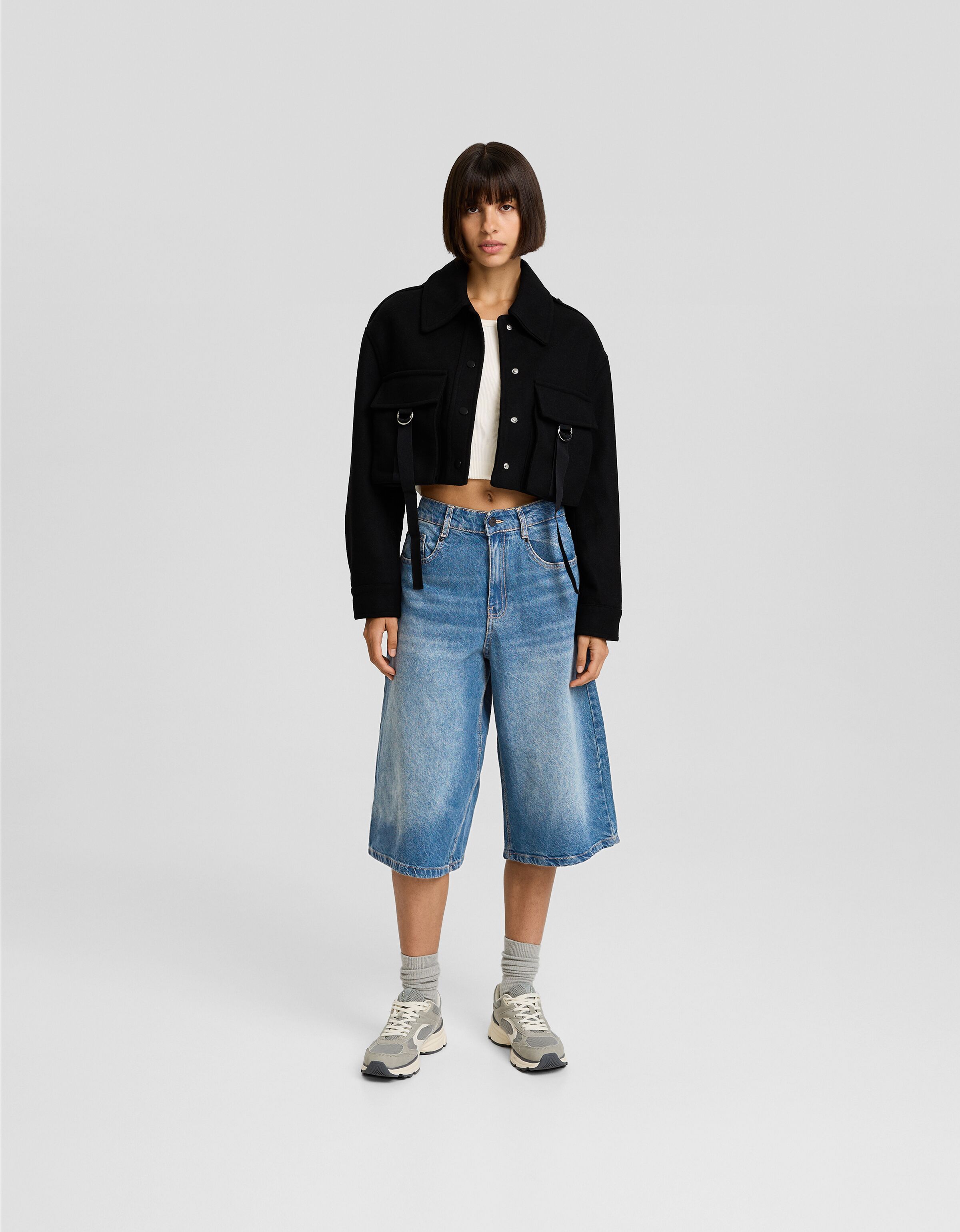 Bermuda denim baggy