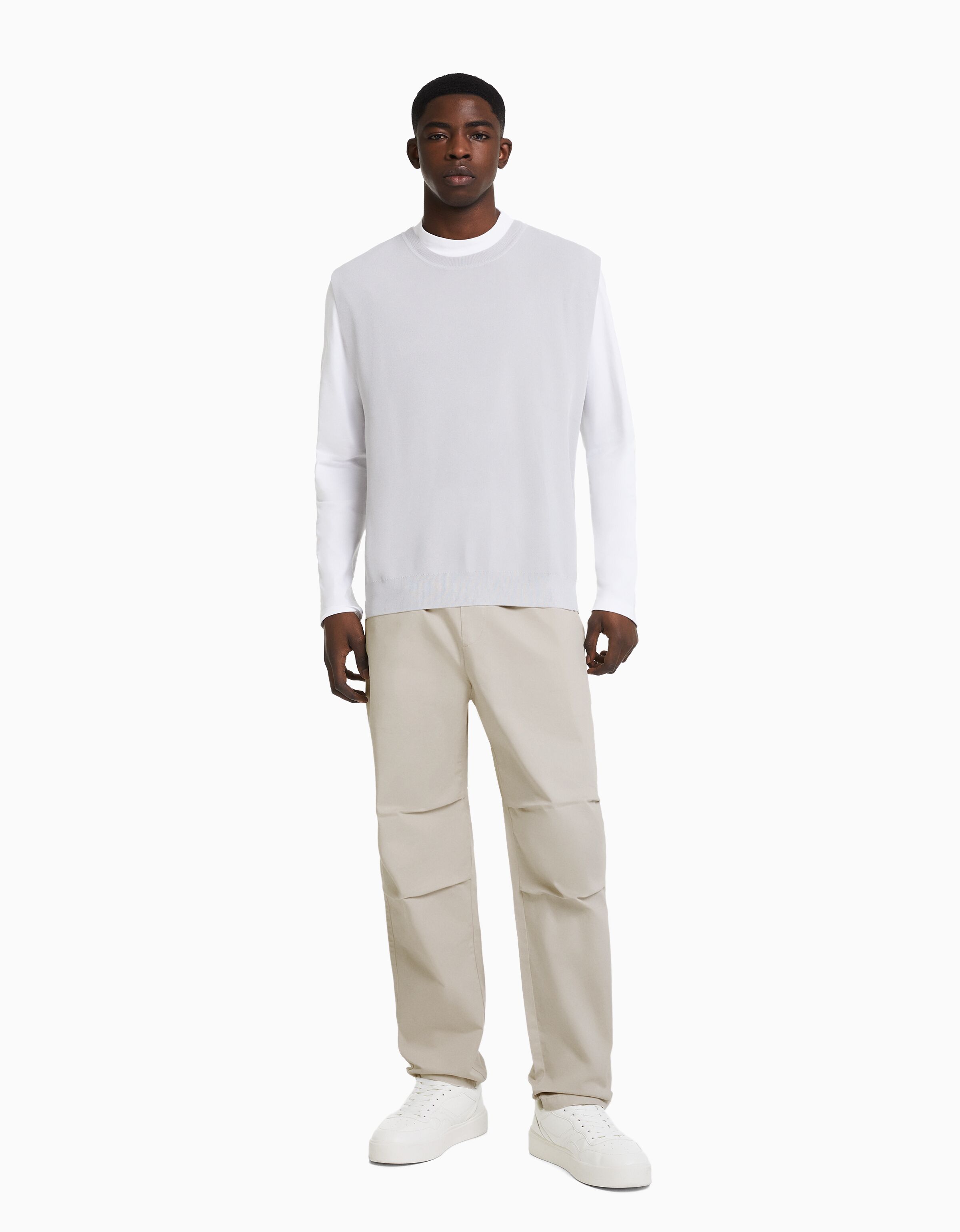 Pantalón loose con algodón