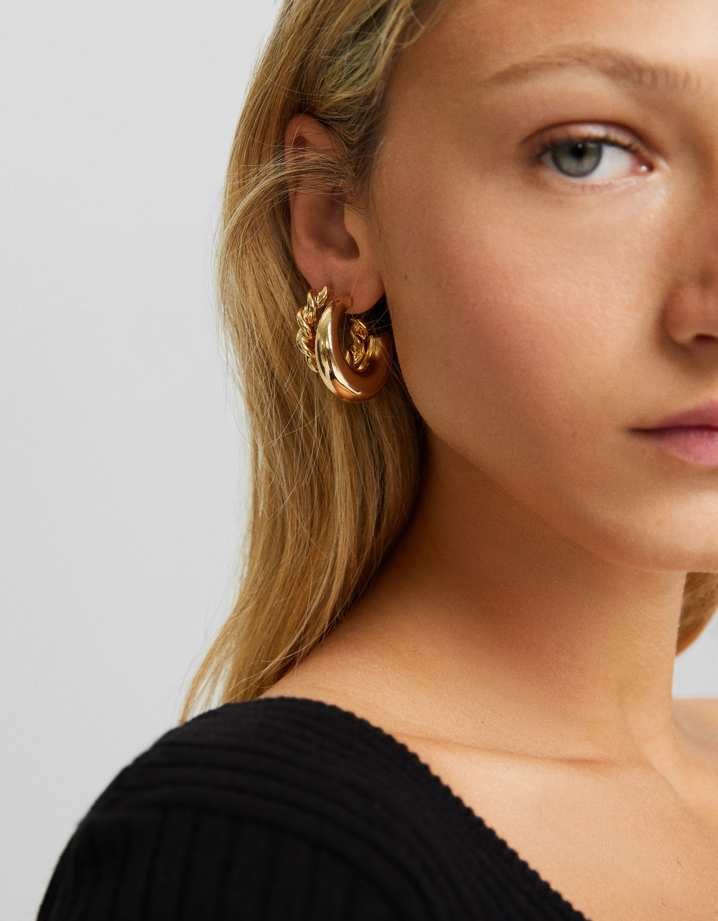 Set 6 pendientes aros chunky