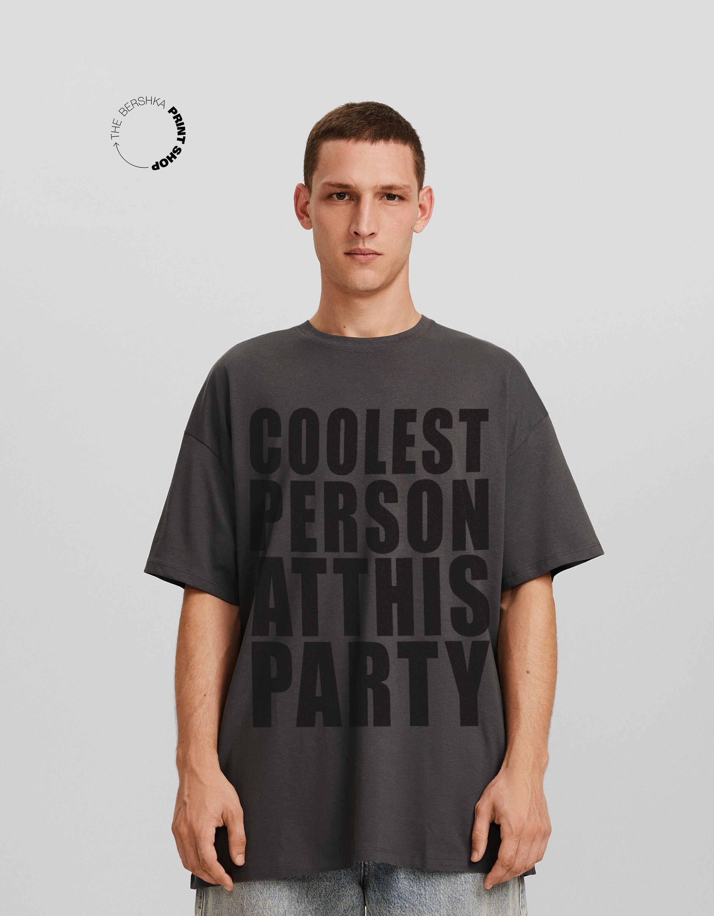 Camiseta Trending Now manga corta oversize print