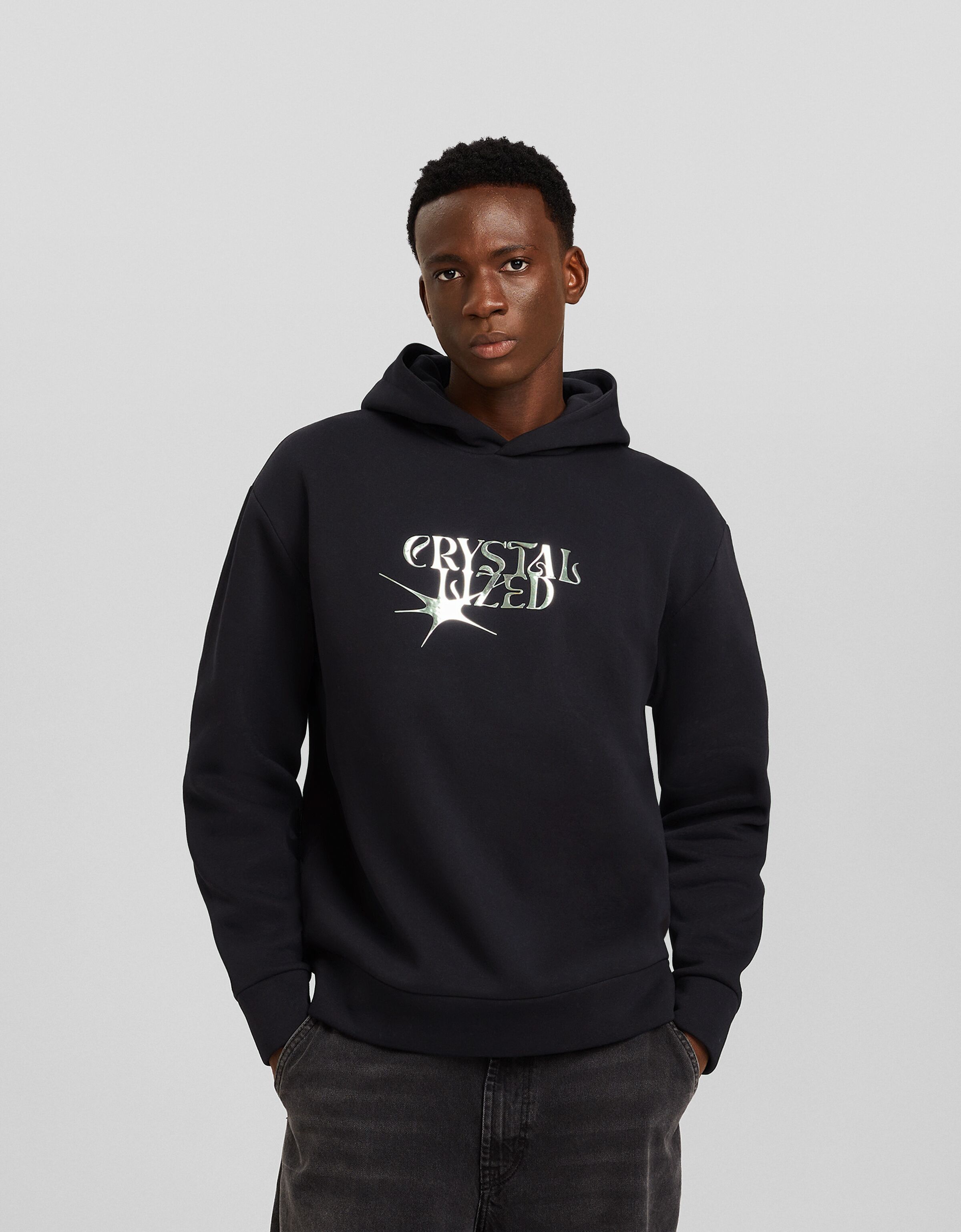 Sudadera capucha print
