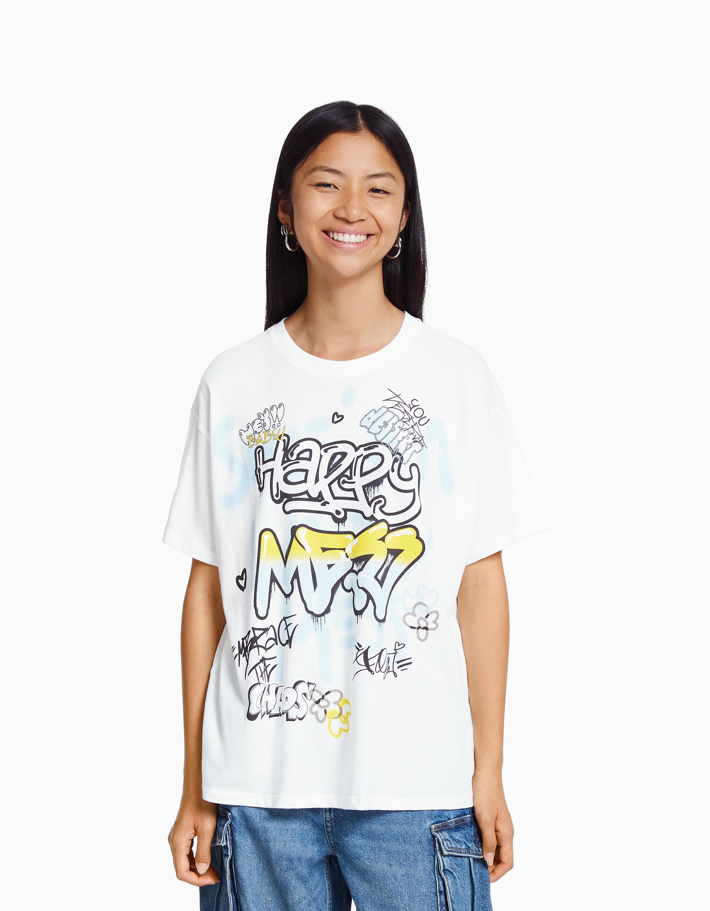 Camiseta manga corta print