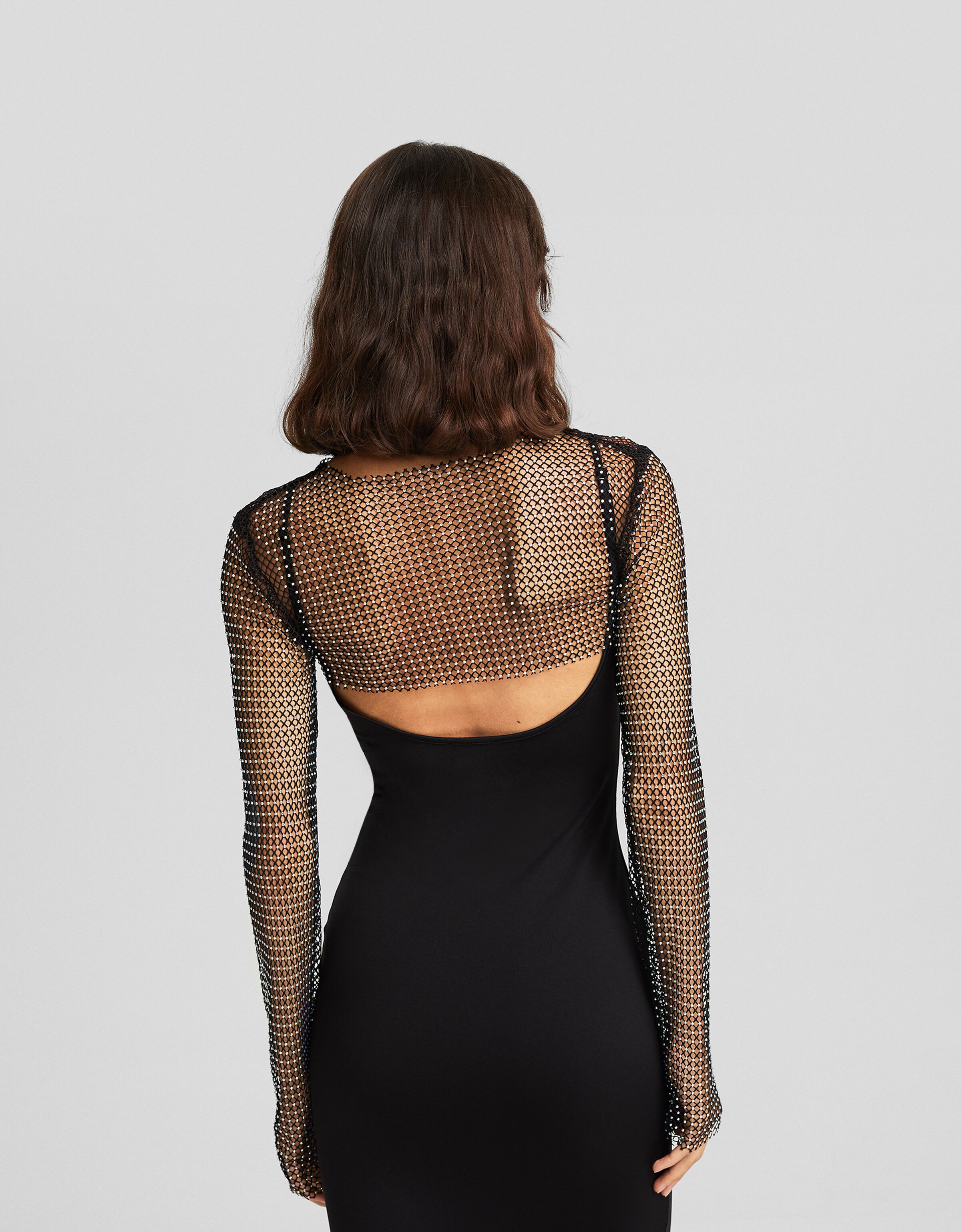 Camiseta manga larga red strass