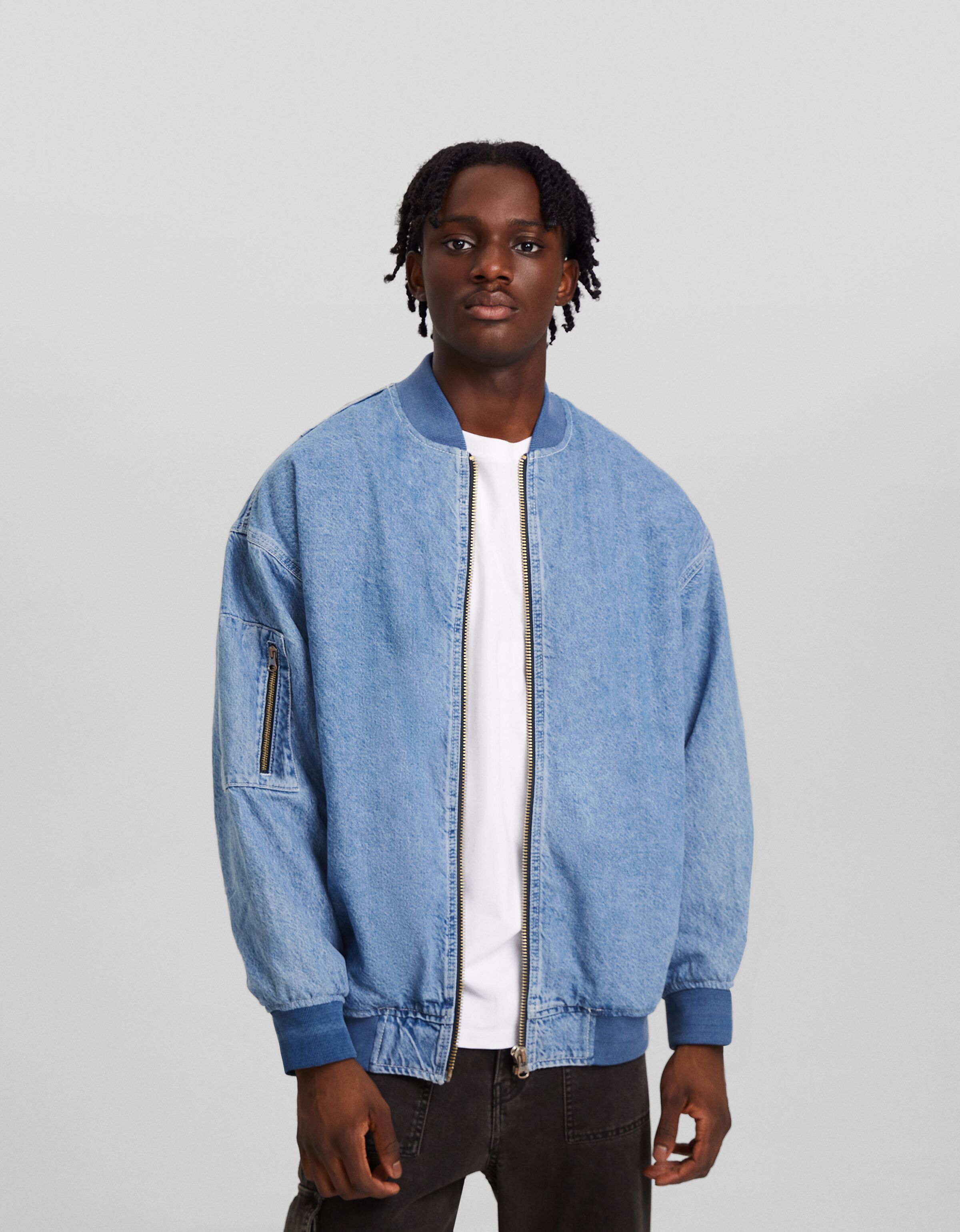 Cazadora bomber denim