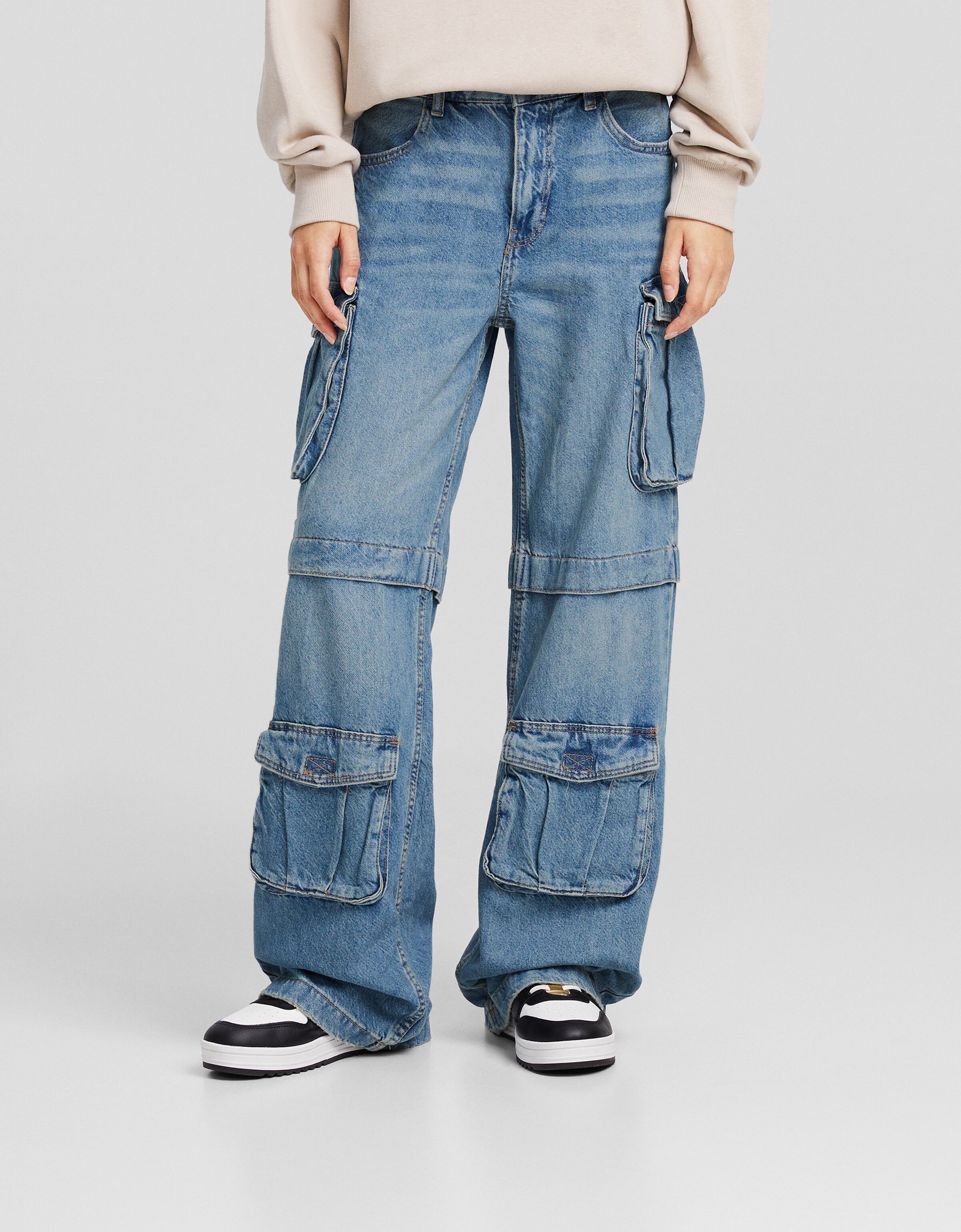 Jeans cargo multipocket