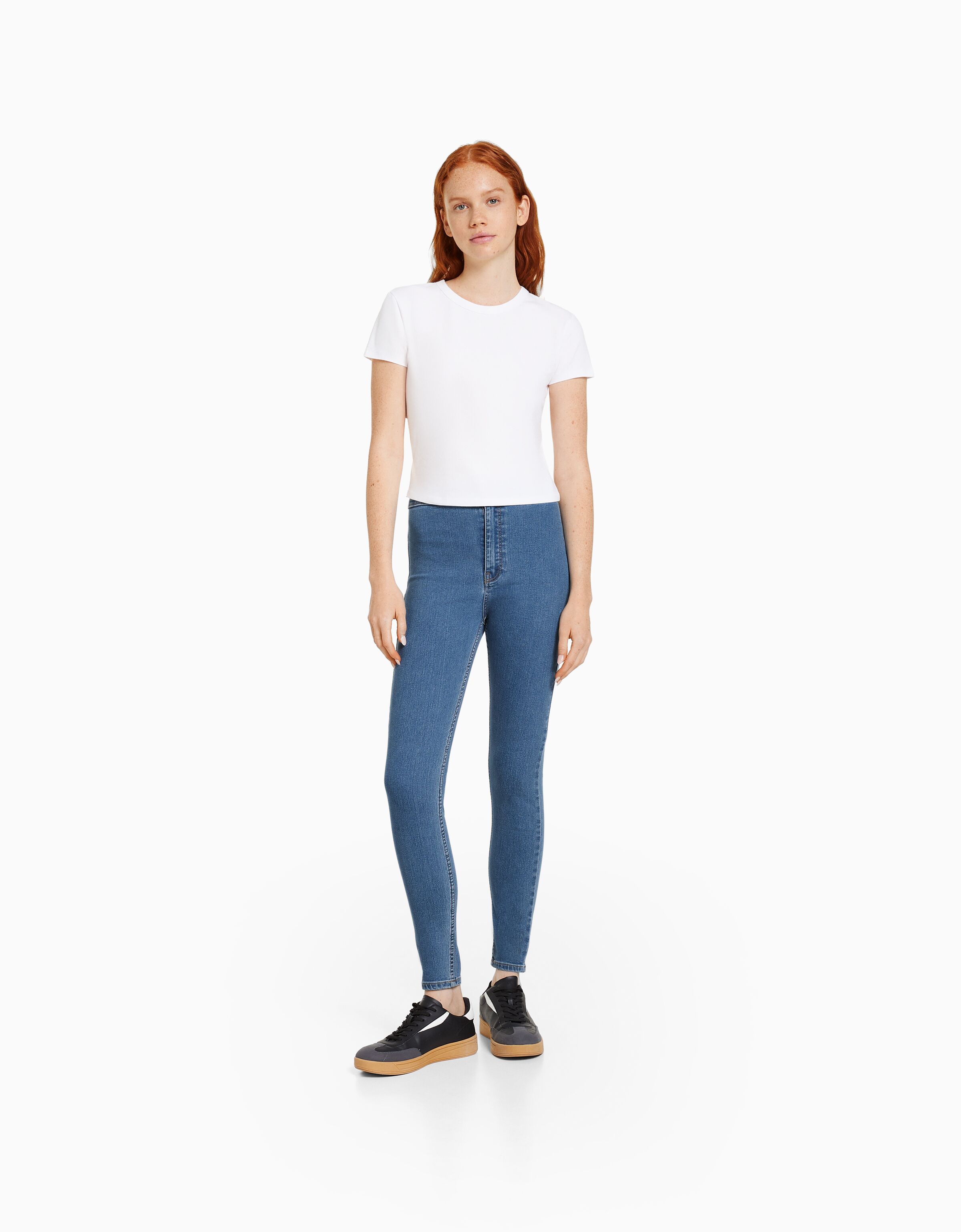Jeans jeggings super high waist