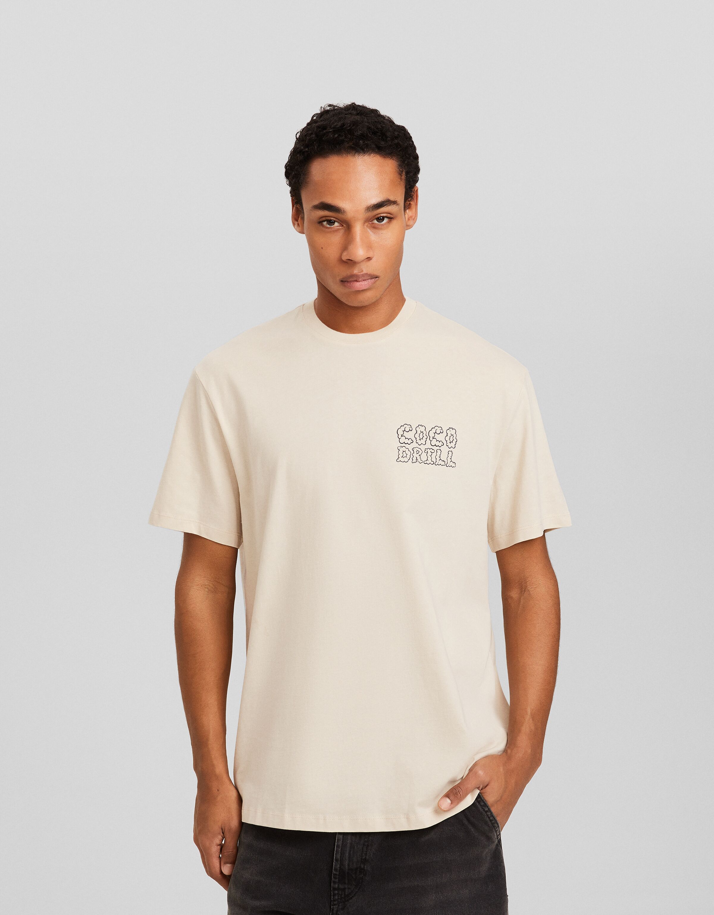 Camiseta manga corta easy fit print