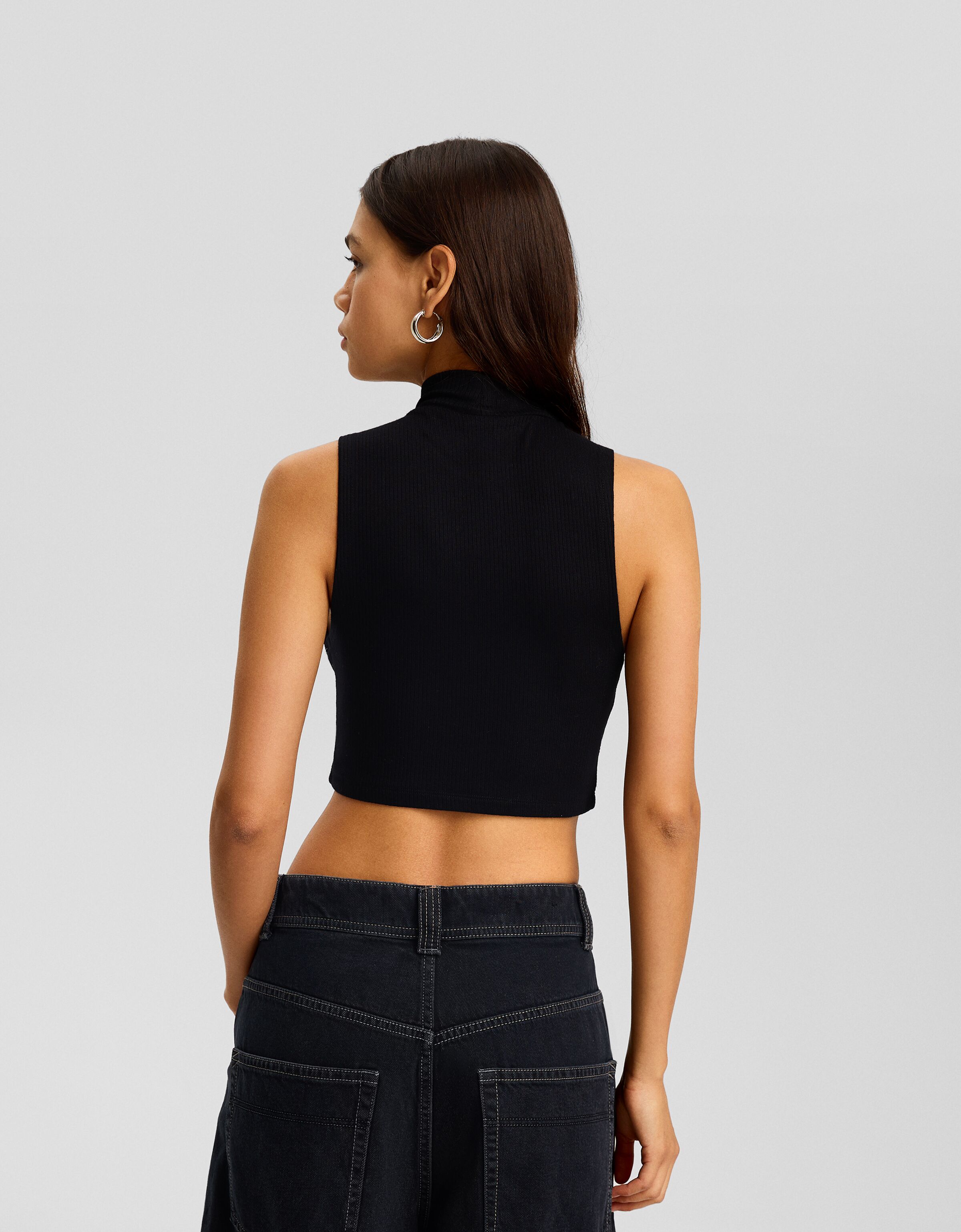 Camiseta sin mangas strass