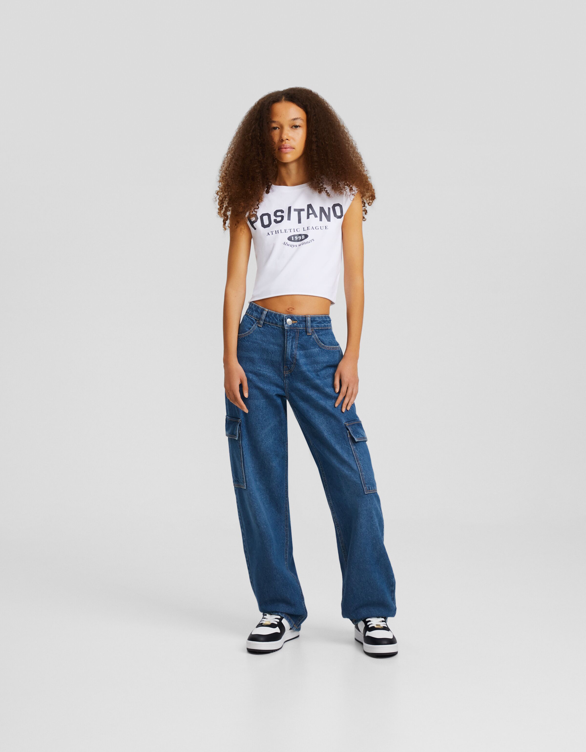 Jeans straight cargo