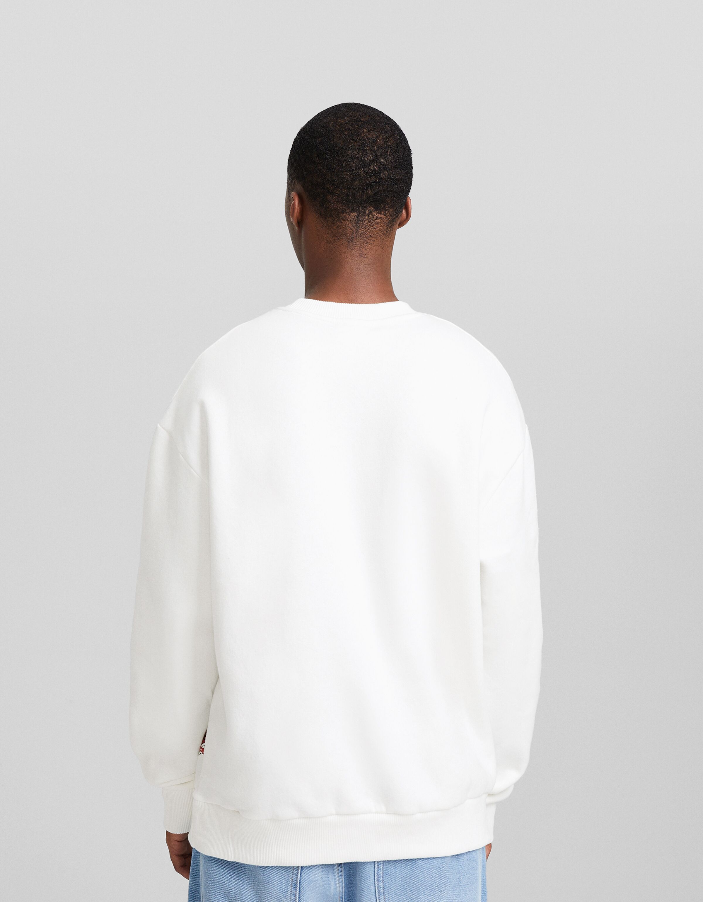 Sudadera cuello redondo print