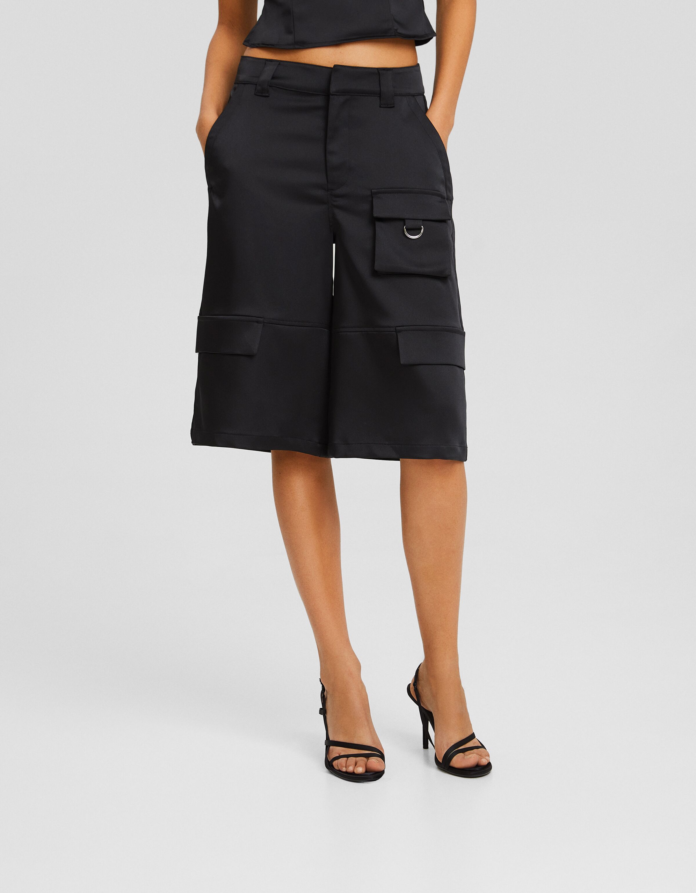 Bermuda cargo satinada