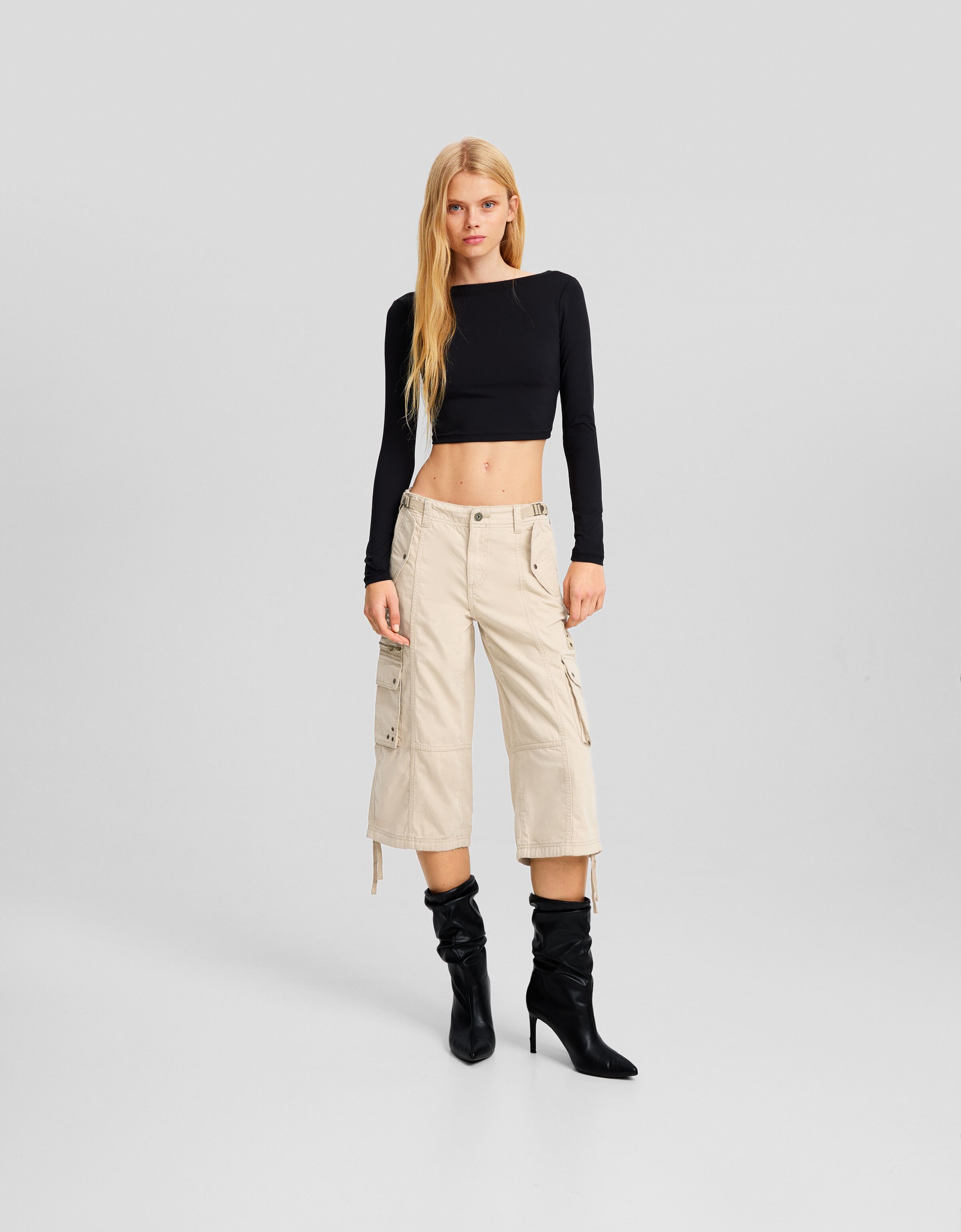 Pantalón capri algodón