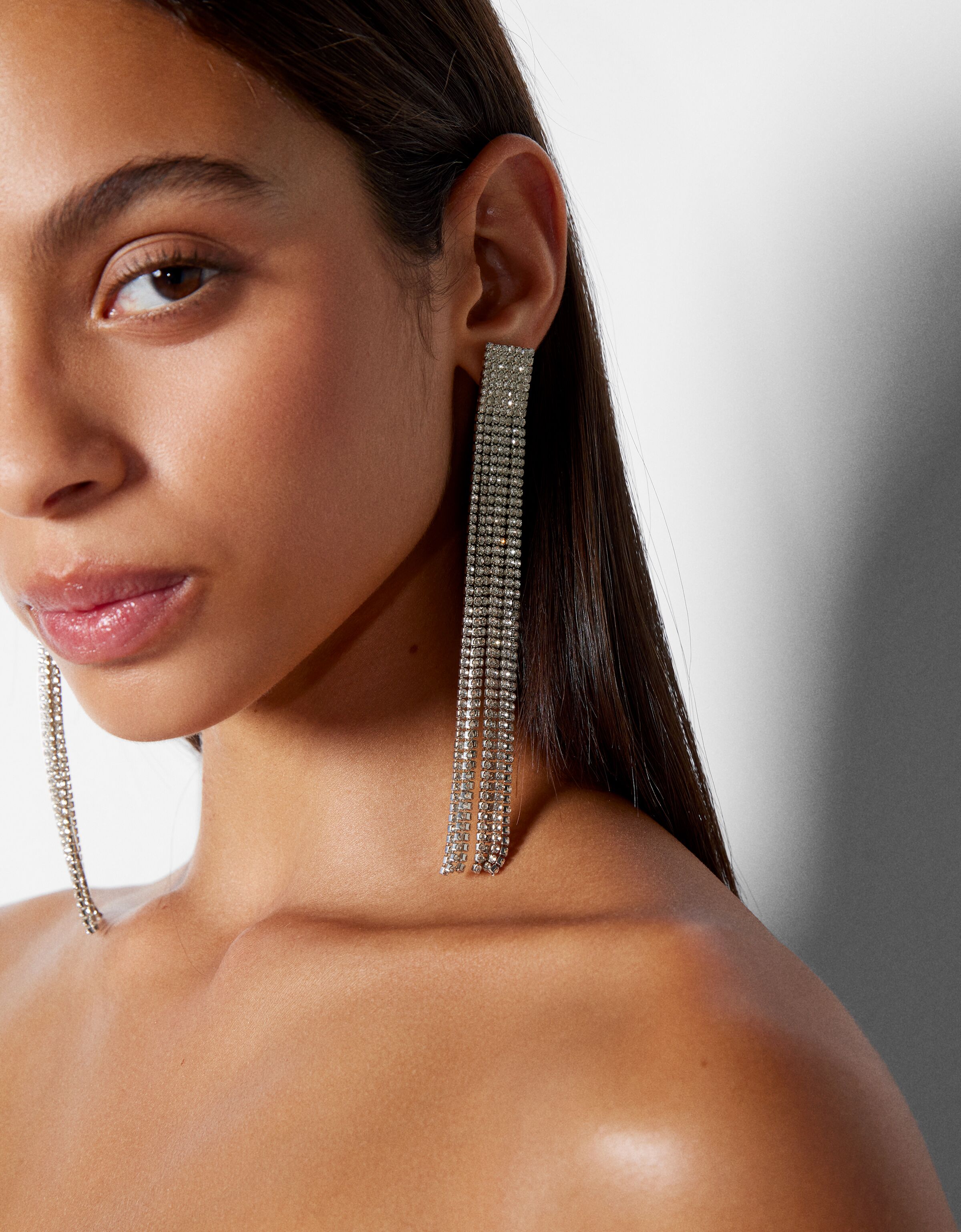 Pendientes cascada pedrería