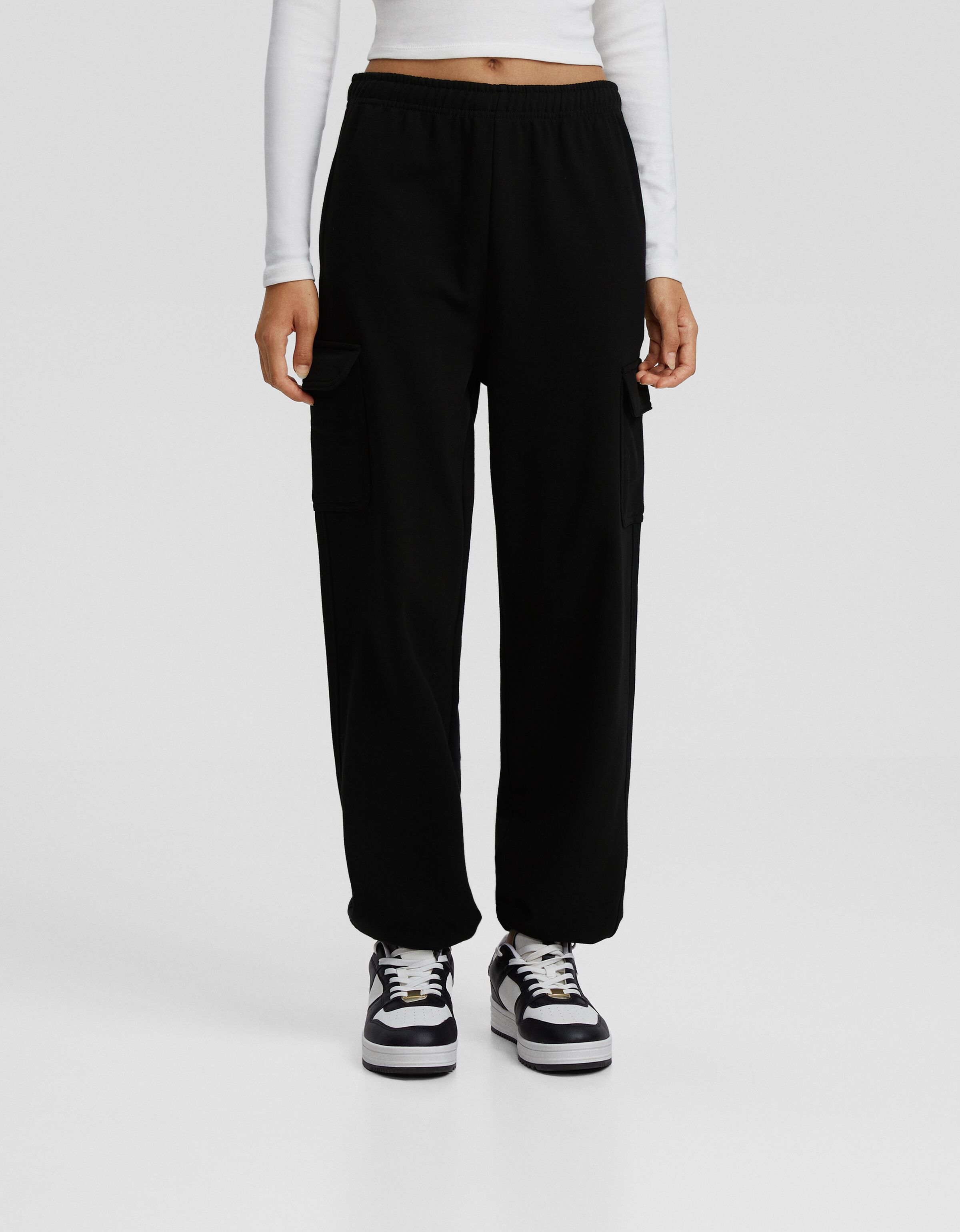 Pantalón jogger felpa cargo