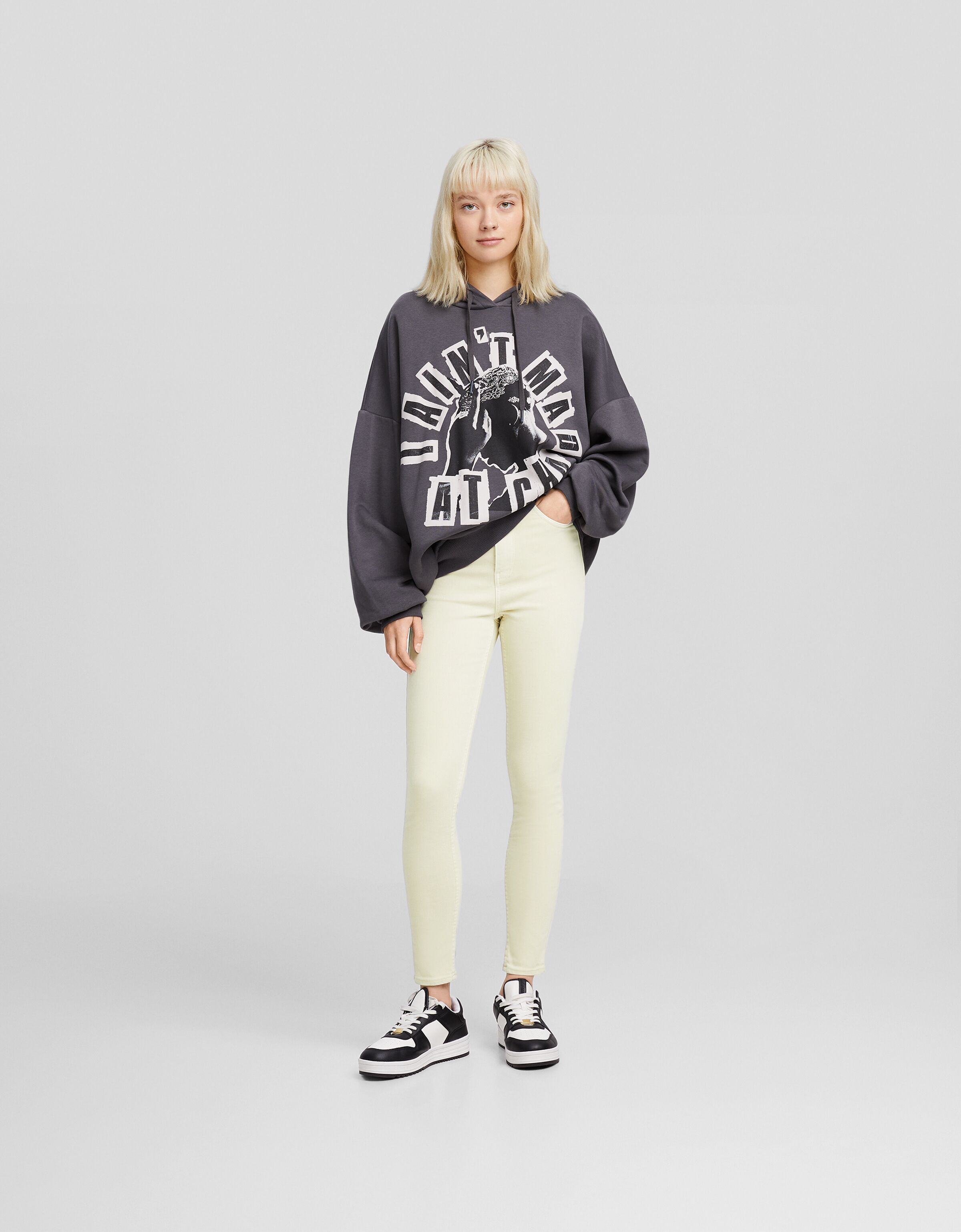 Jeans super high waist skinny