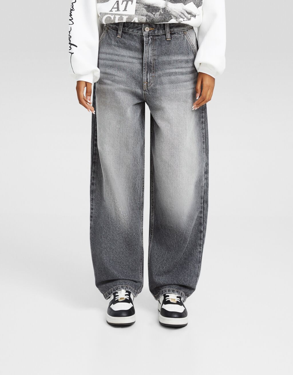 Jeans skater fit efecto lavado