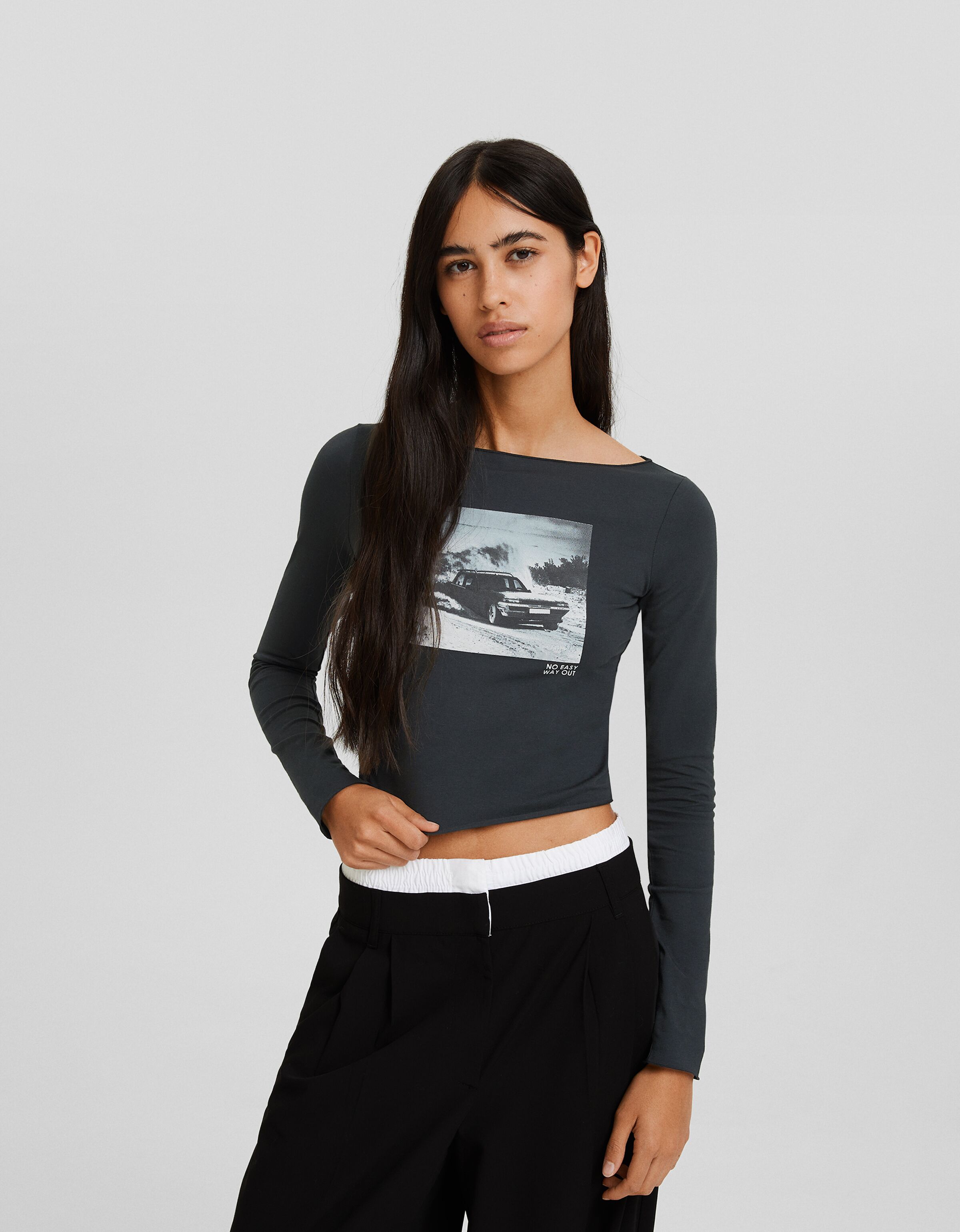 Camiseta manga larga print