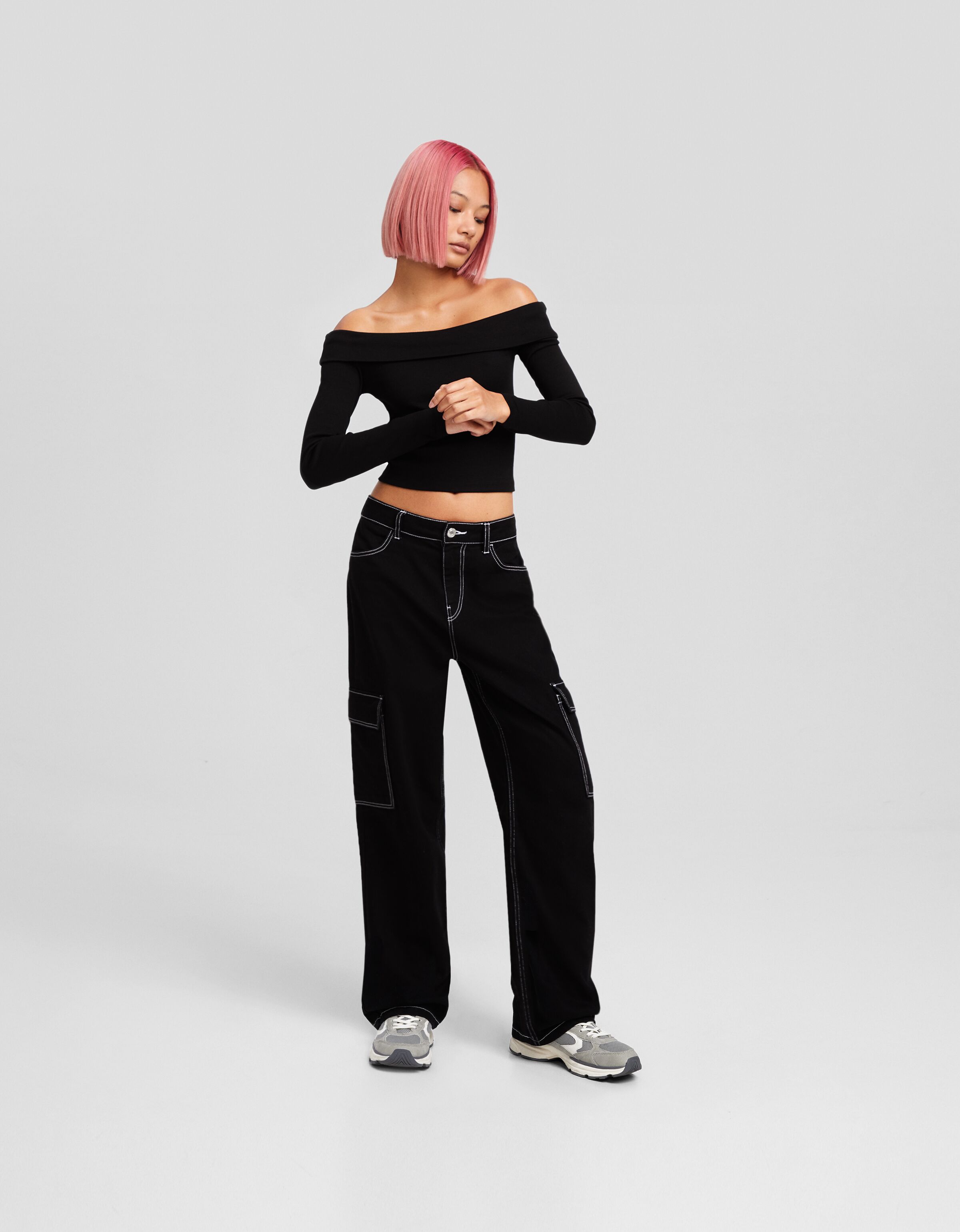 Jeans straight cargo