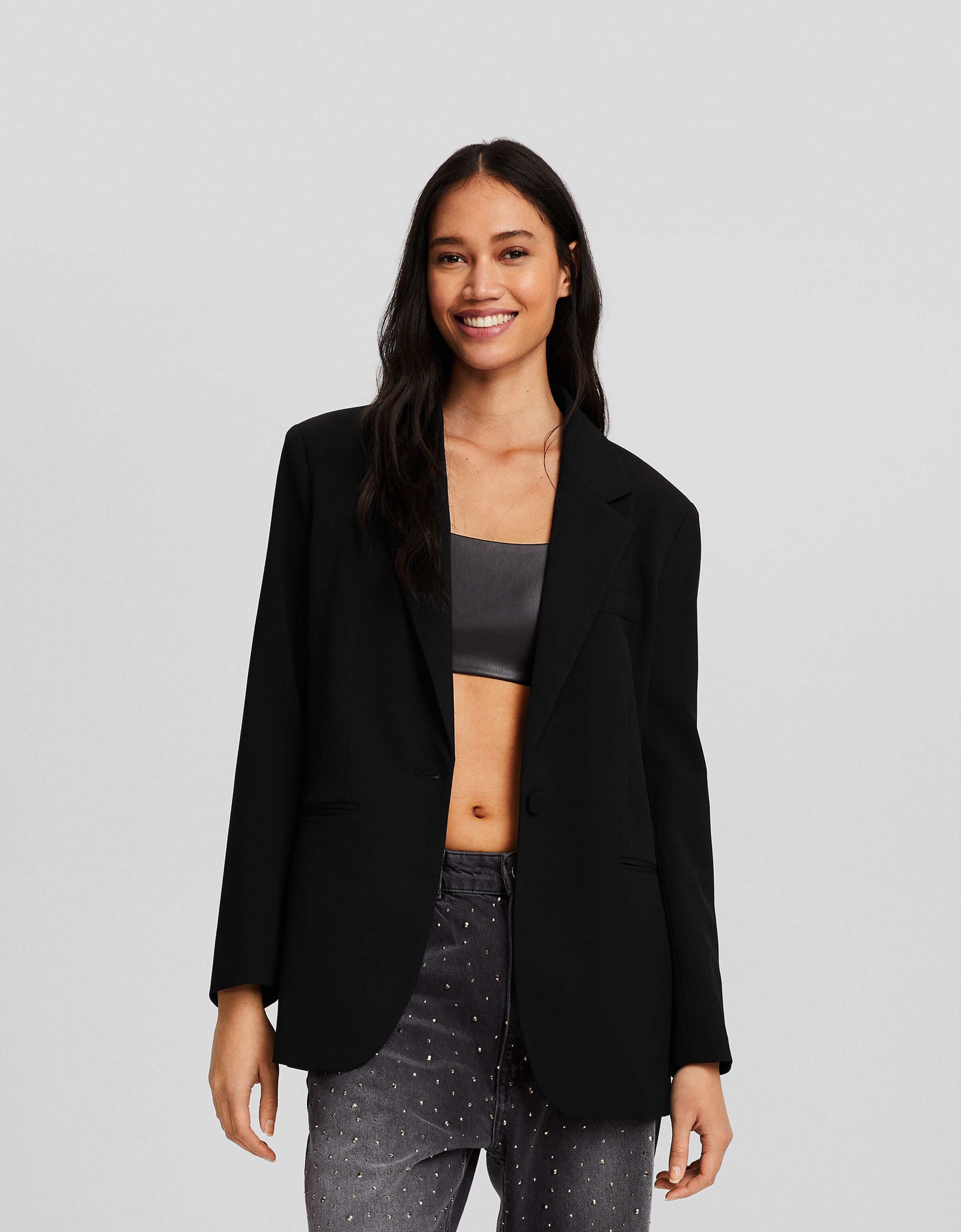Blazer básica regular fit
