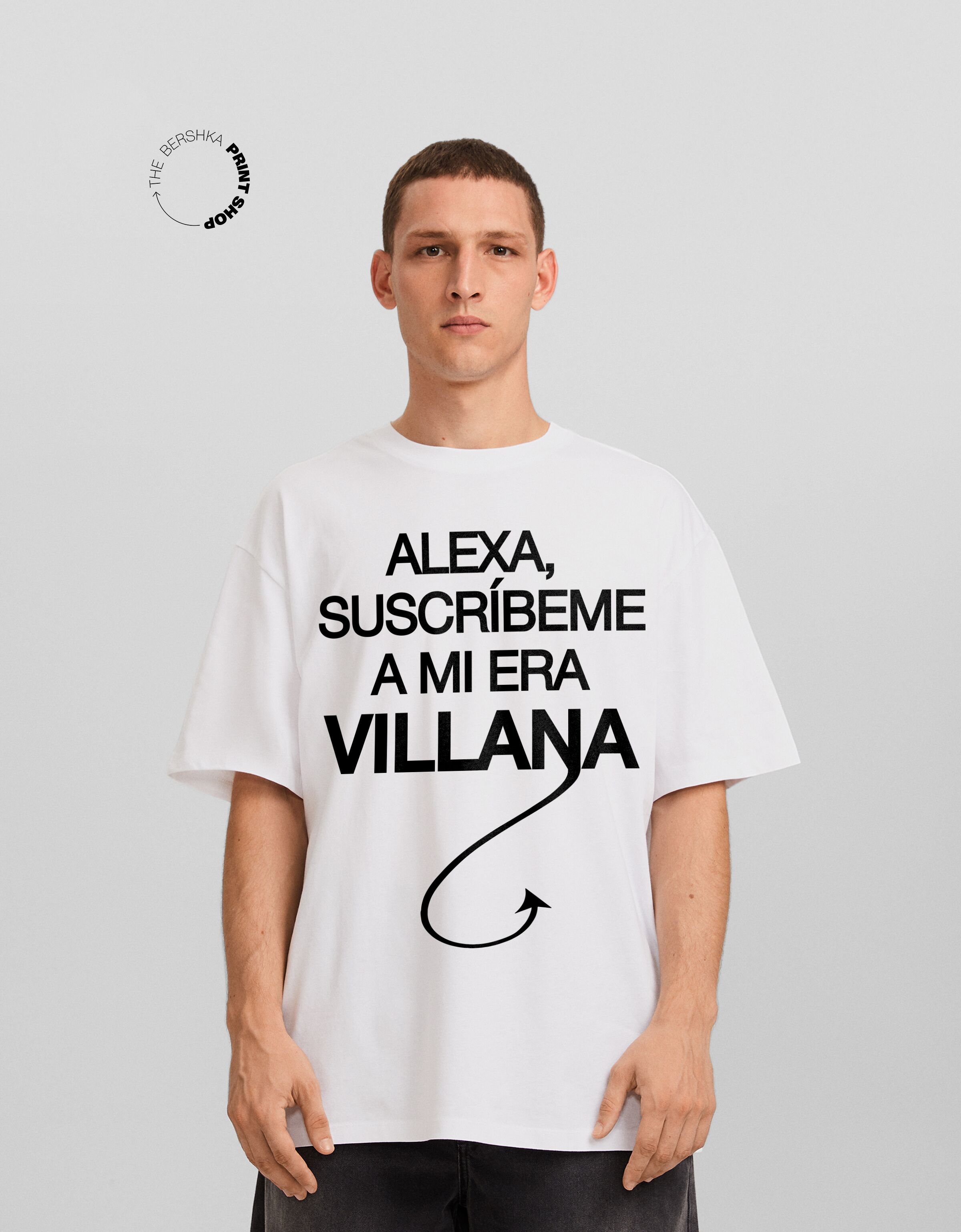 Camiseta Alexa manga corta boxy fit print