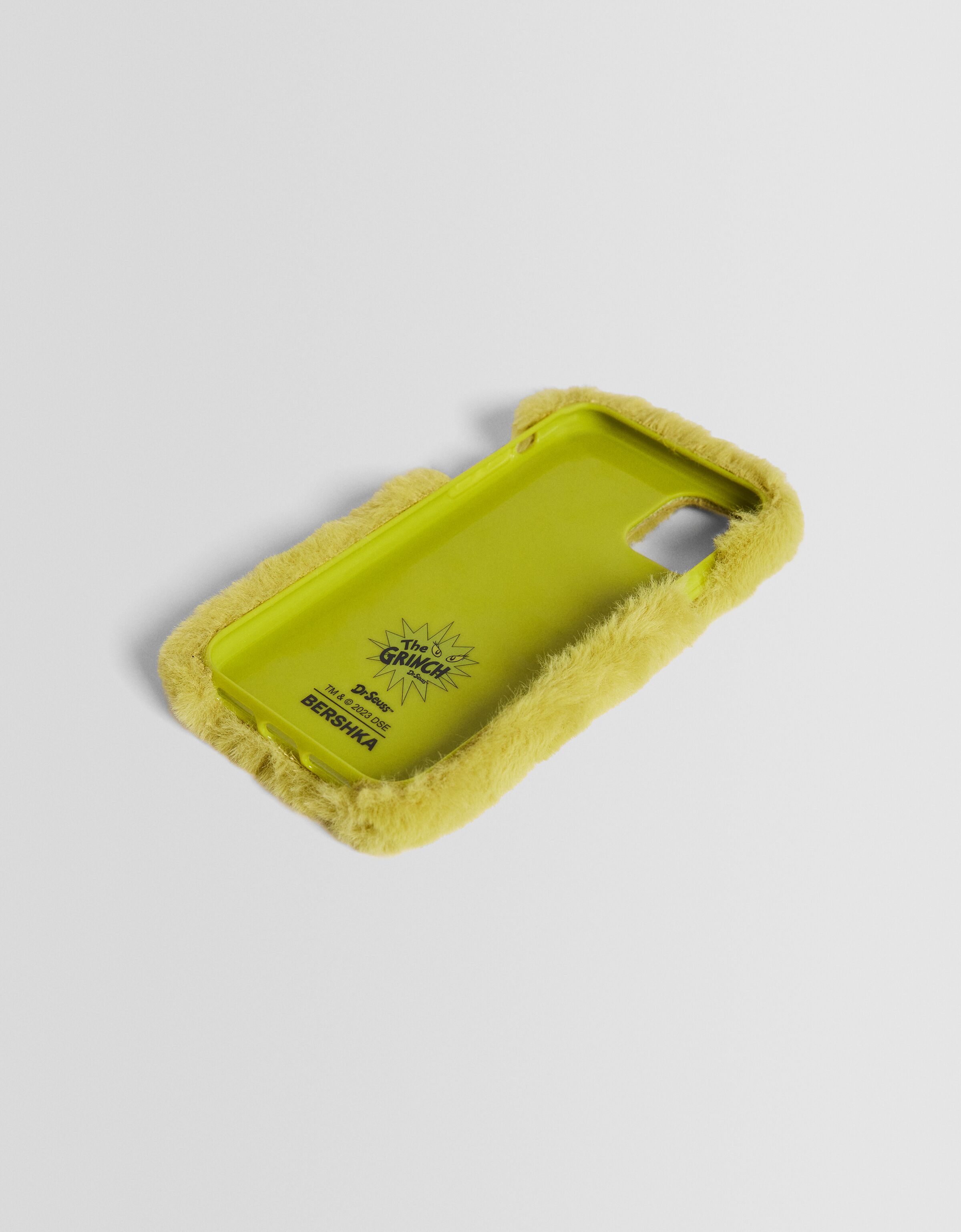 Carcasa móvil El Grinch iPhone11 / XR efecto pelo bordado