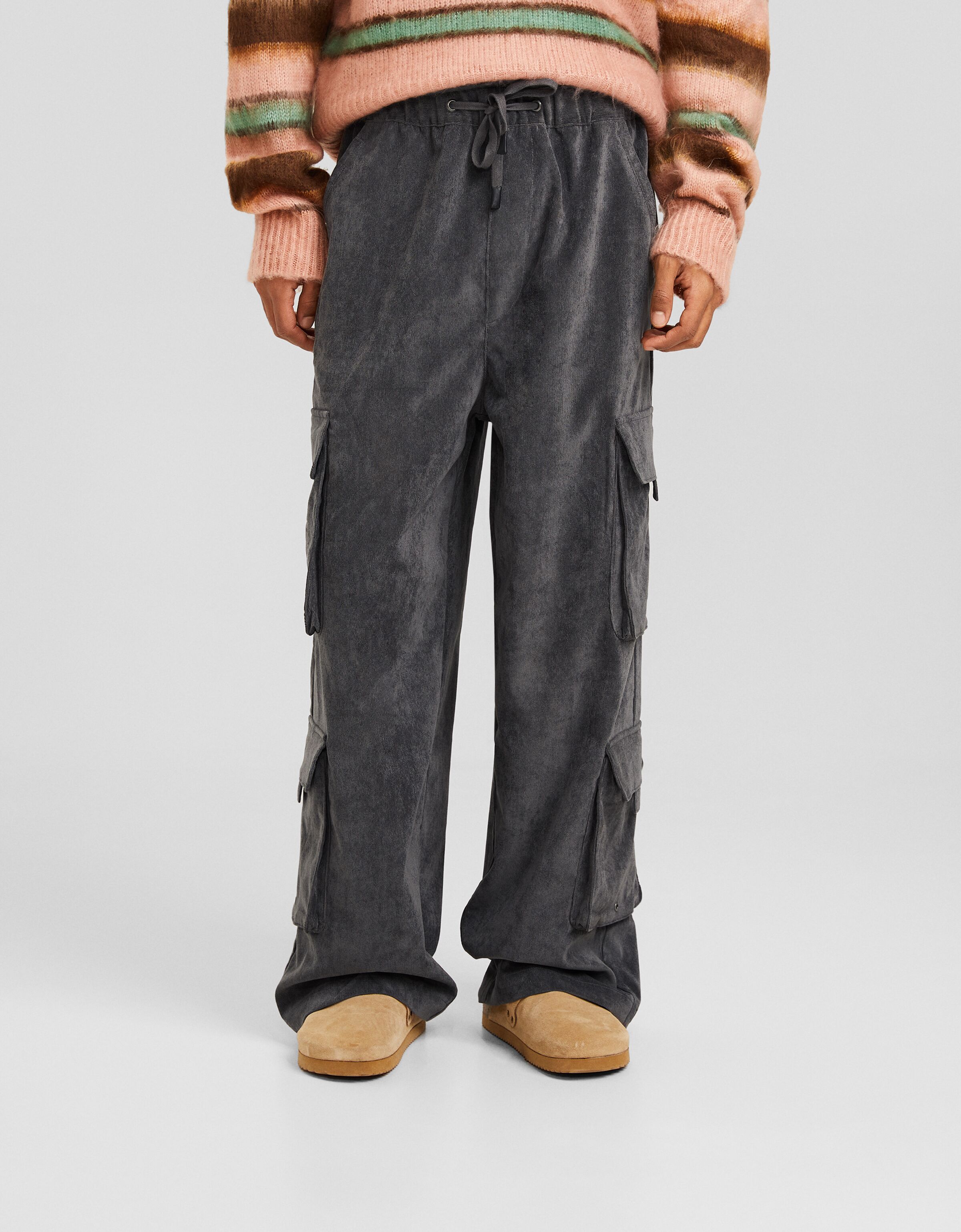 Pantalón multicargo chenilla