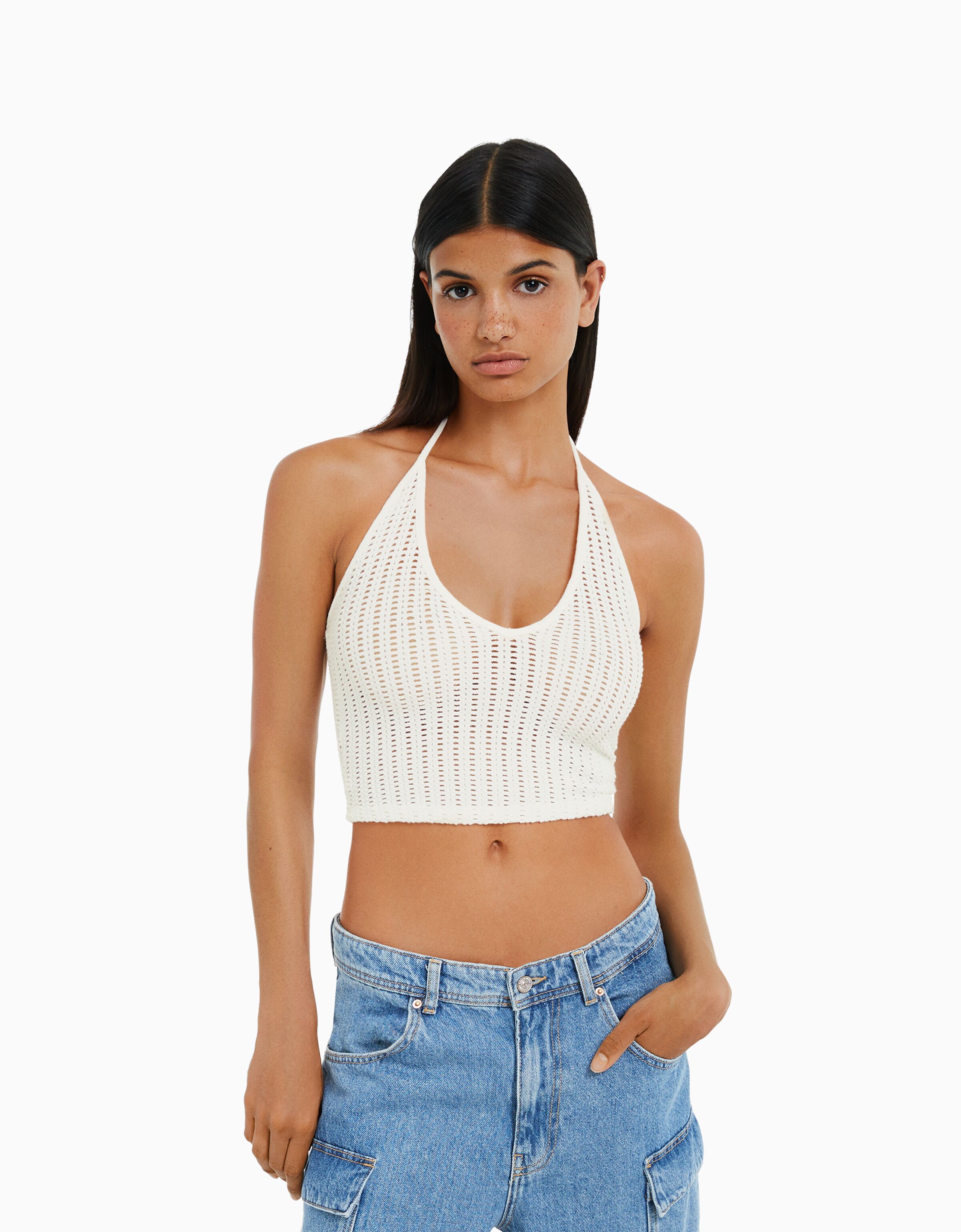 Top halter crochet