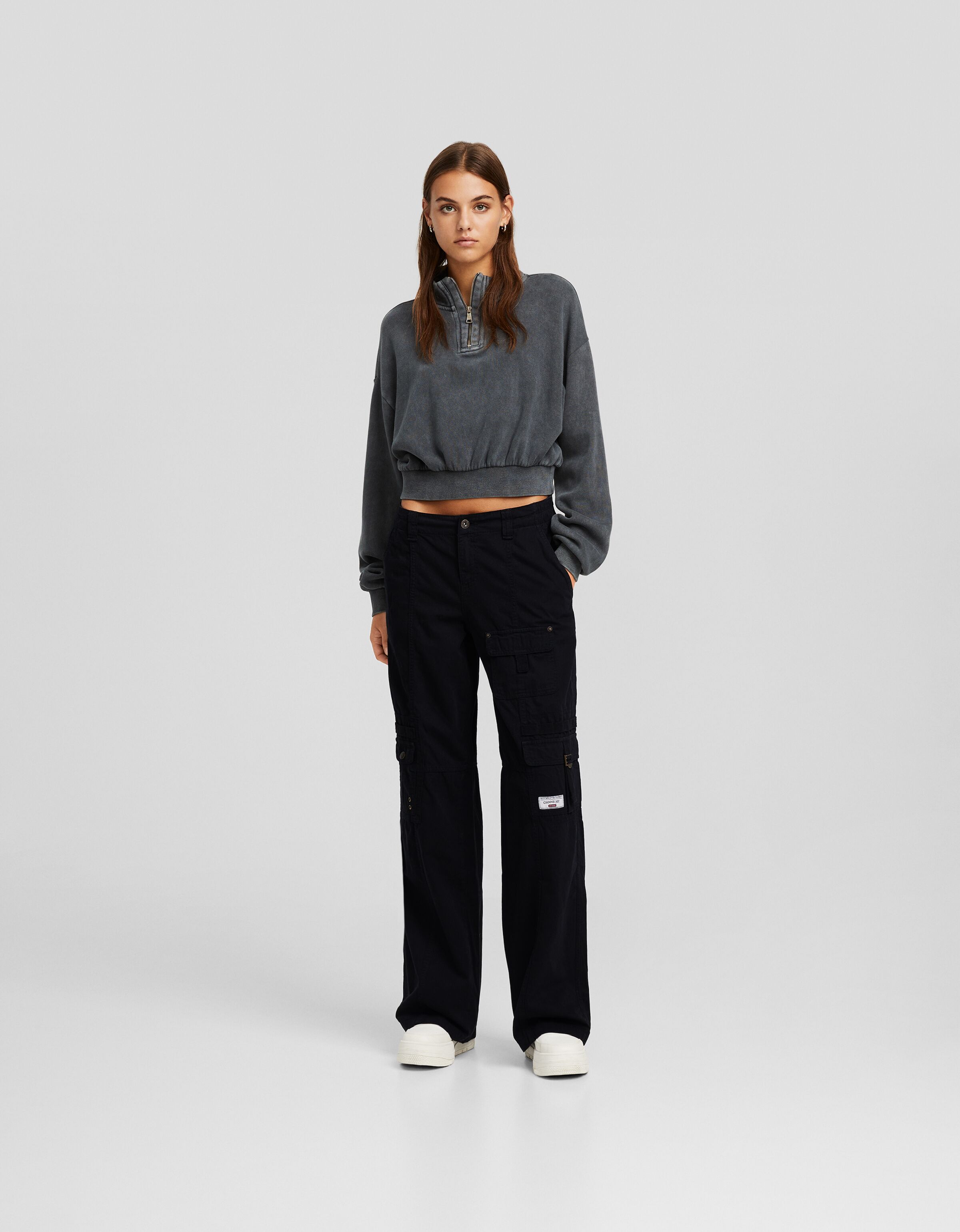 Pantalón cargo algodón