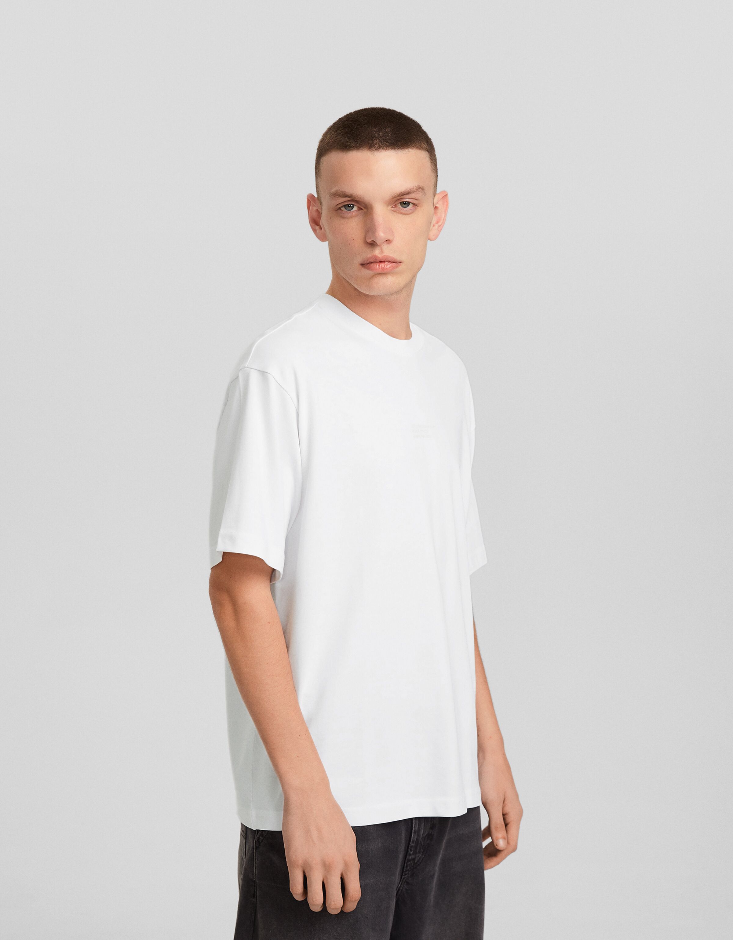 Camiseta manga corta oversize print