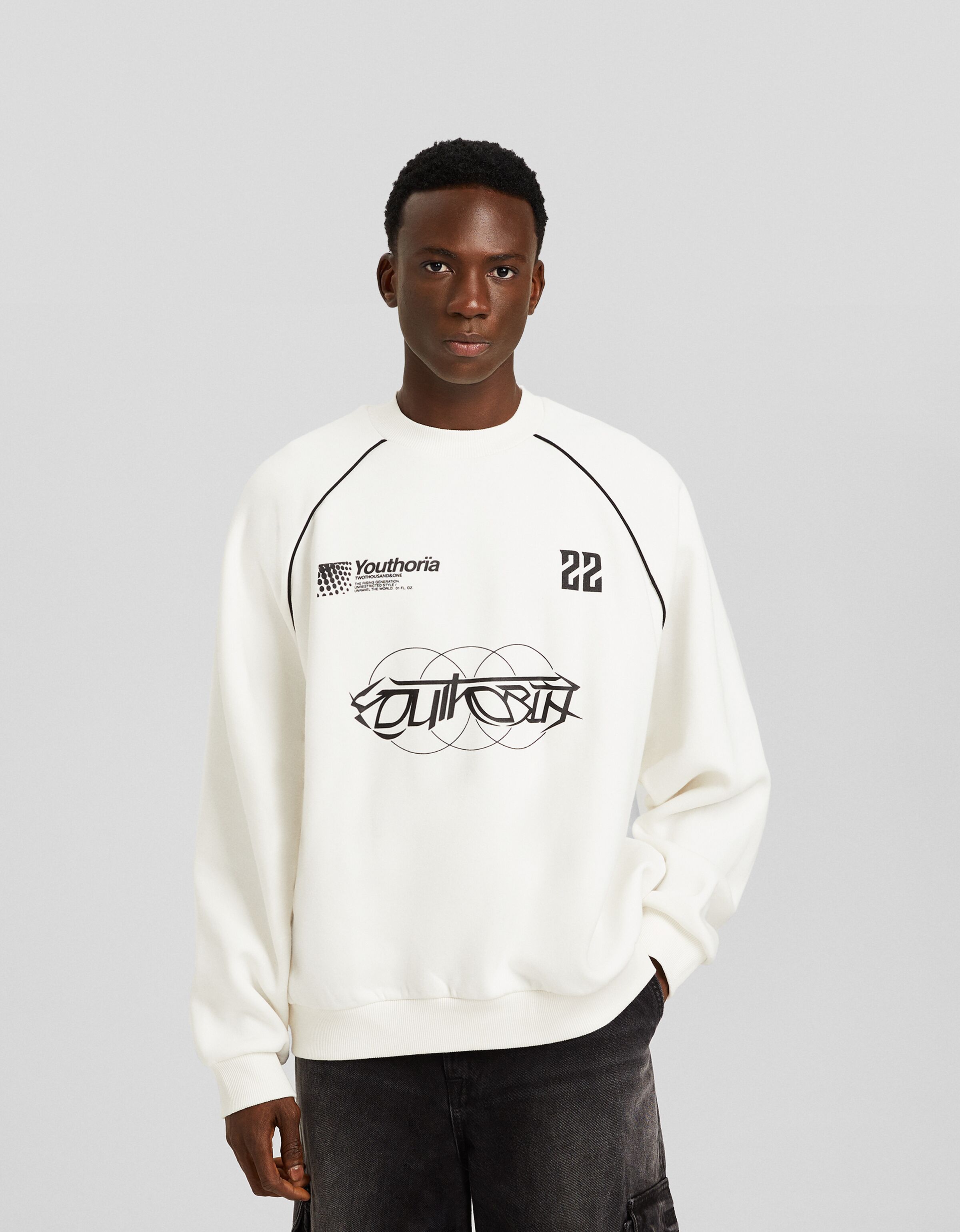 Sudadera ranglan print