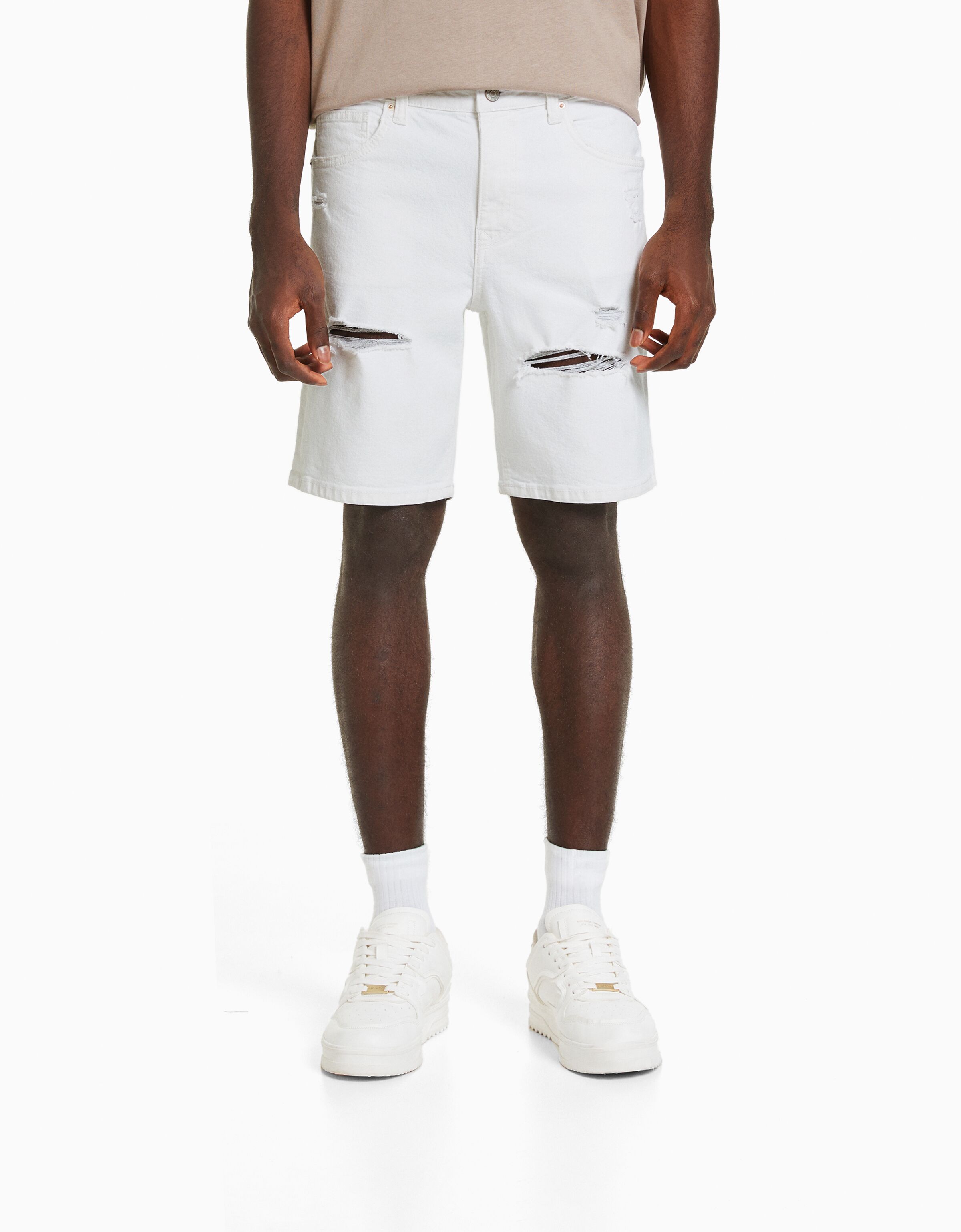 Bermuda denim rotos