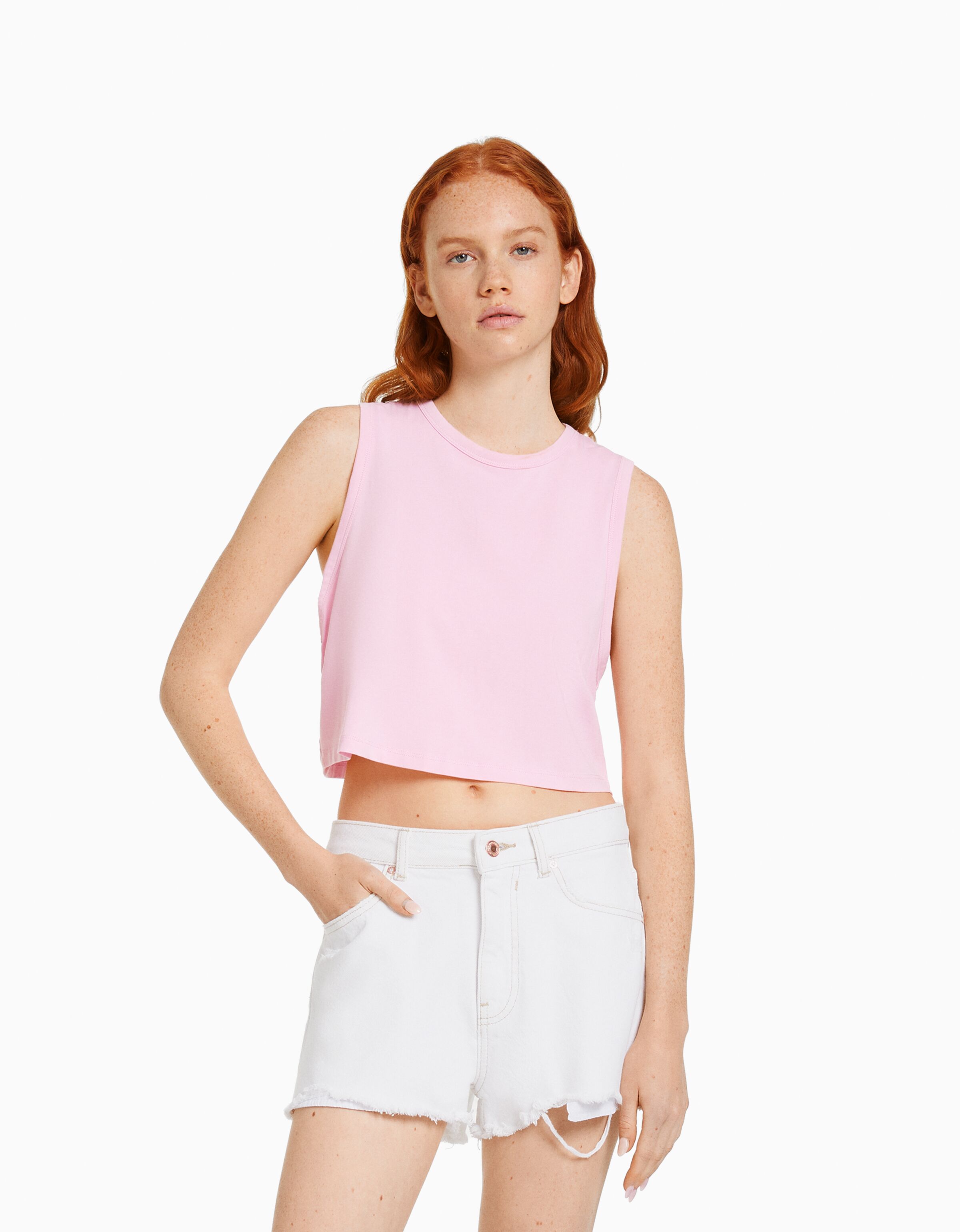 Short denim rotos vintage