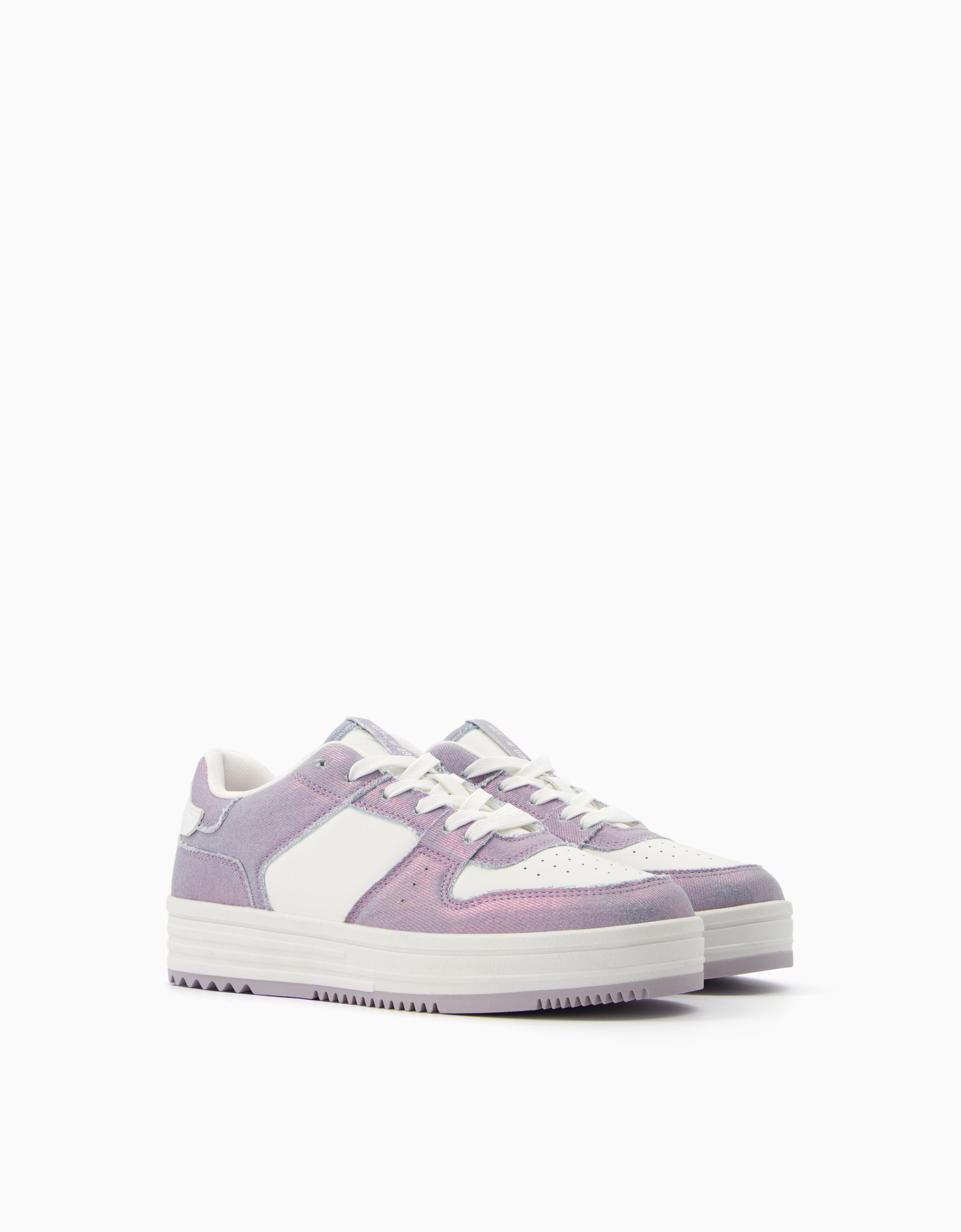 Zapatillas combinadas tejido