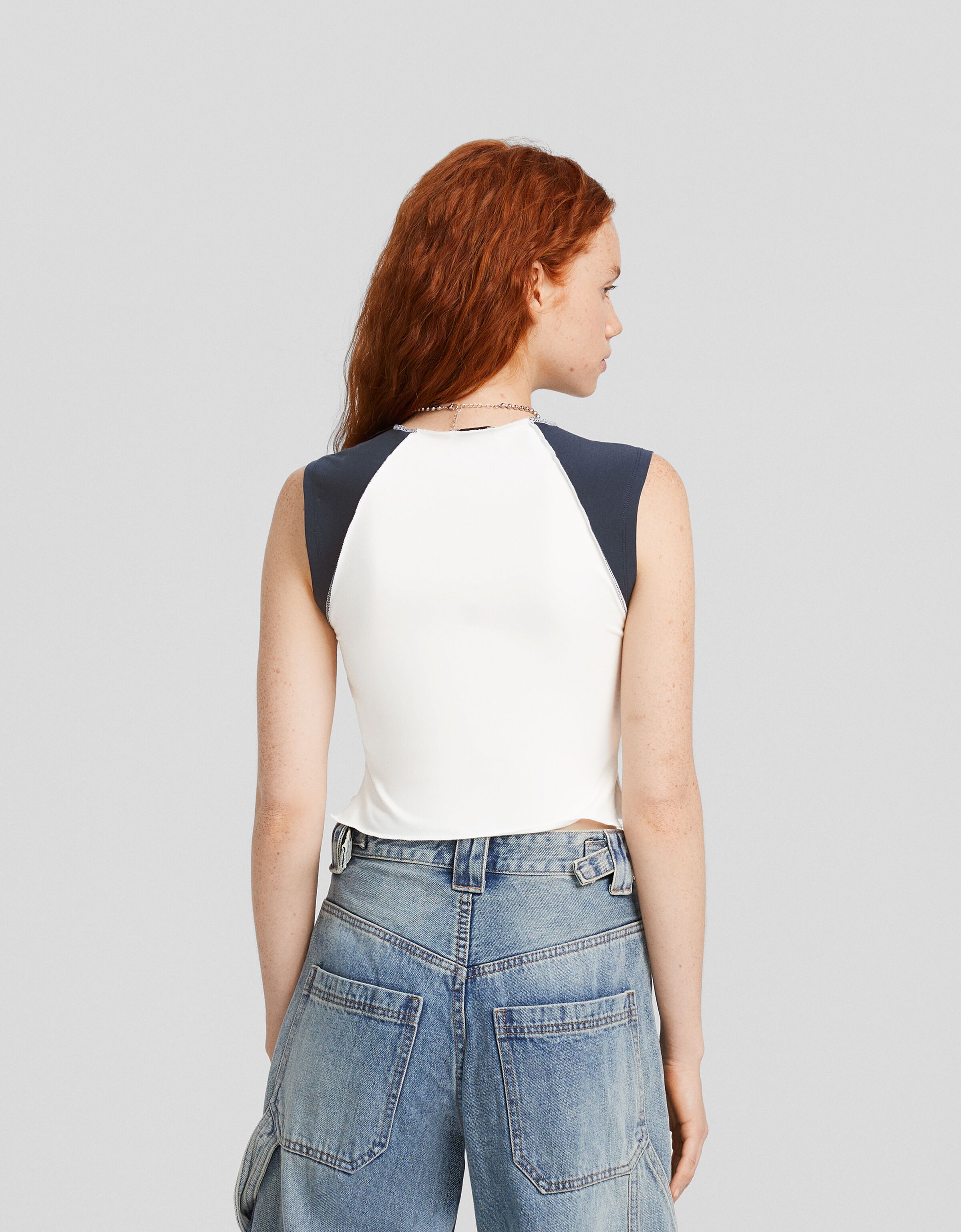 Camiseta sin mangas print