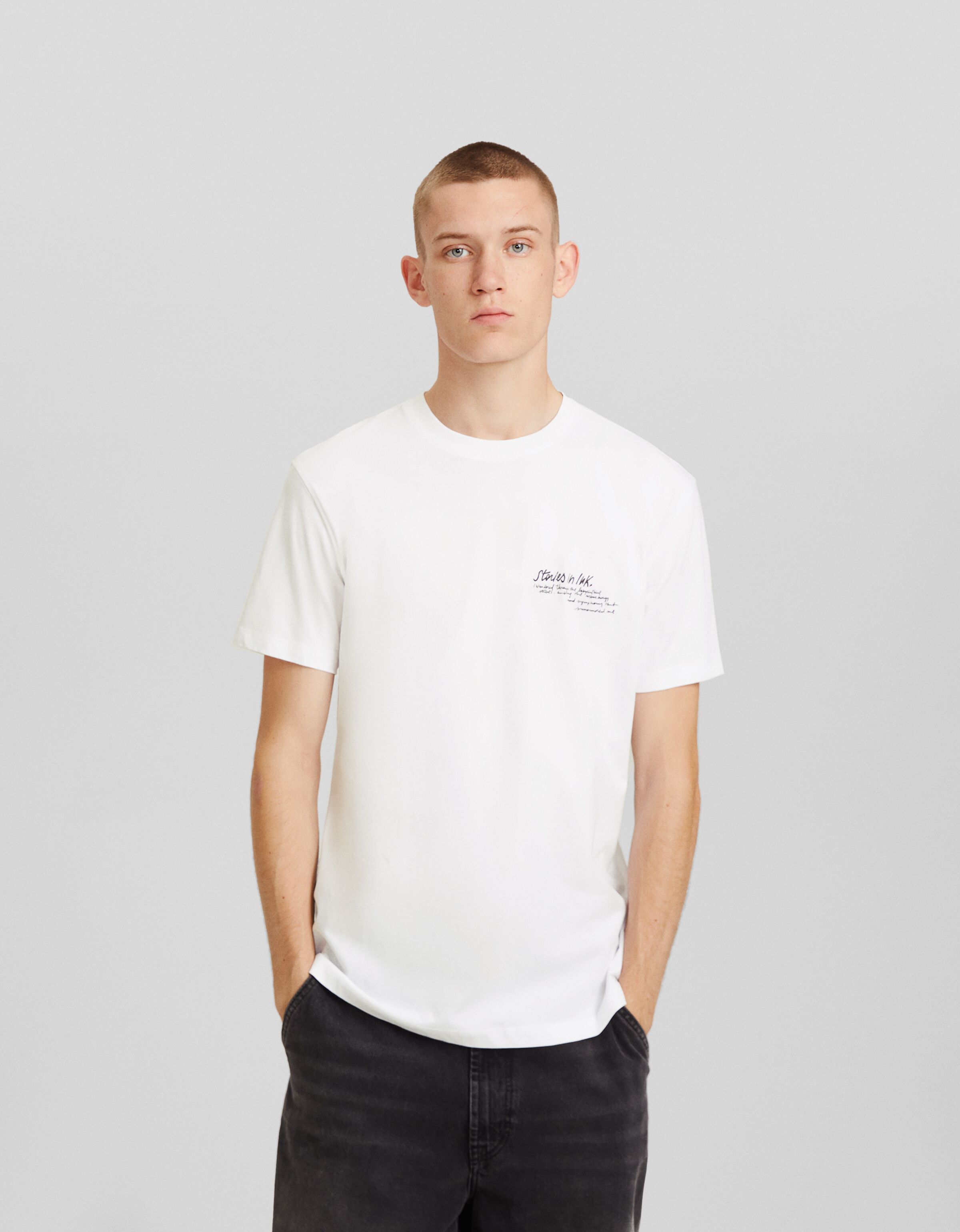 Camiseta manga corta print floral