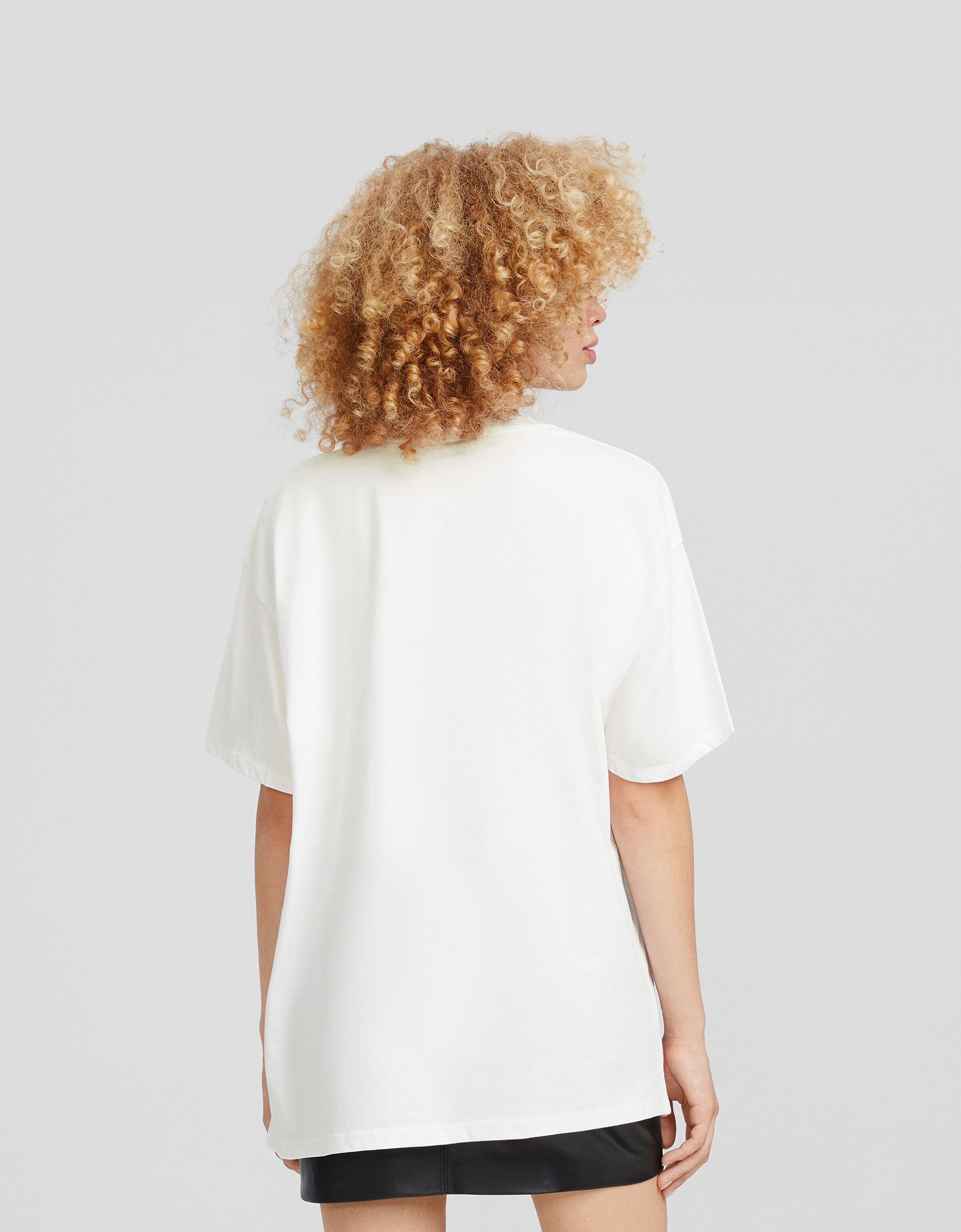 Camiseta High School Musical manga corta oversize print