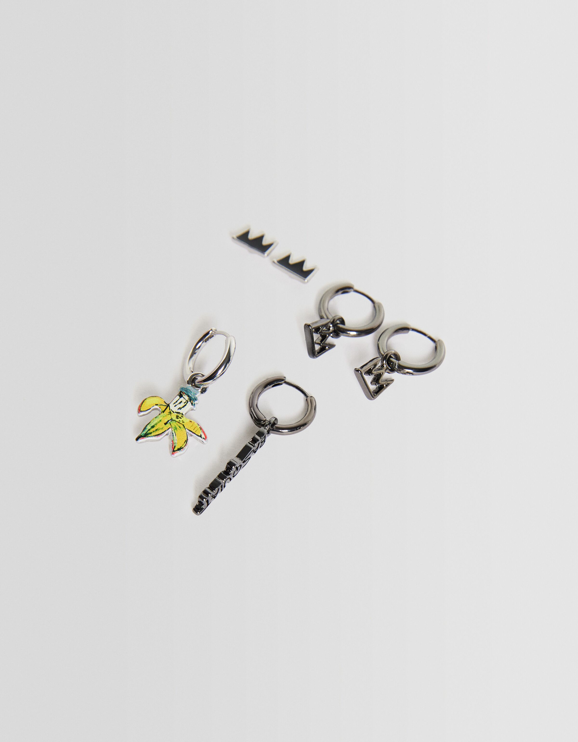 Set 3 pendientes Jean-Michel Basquiat