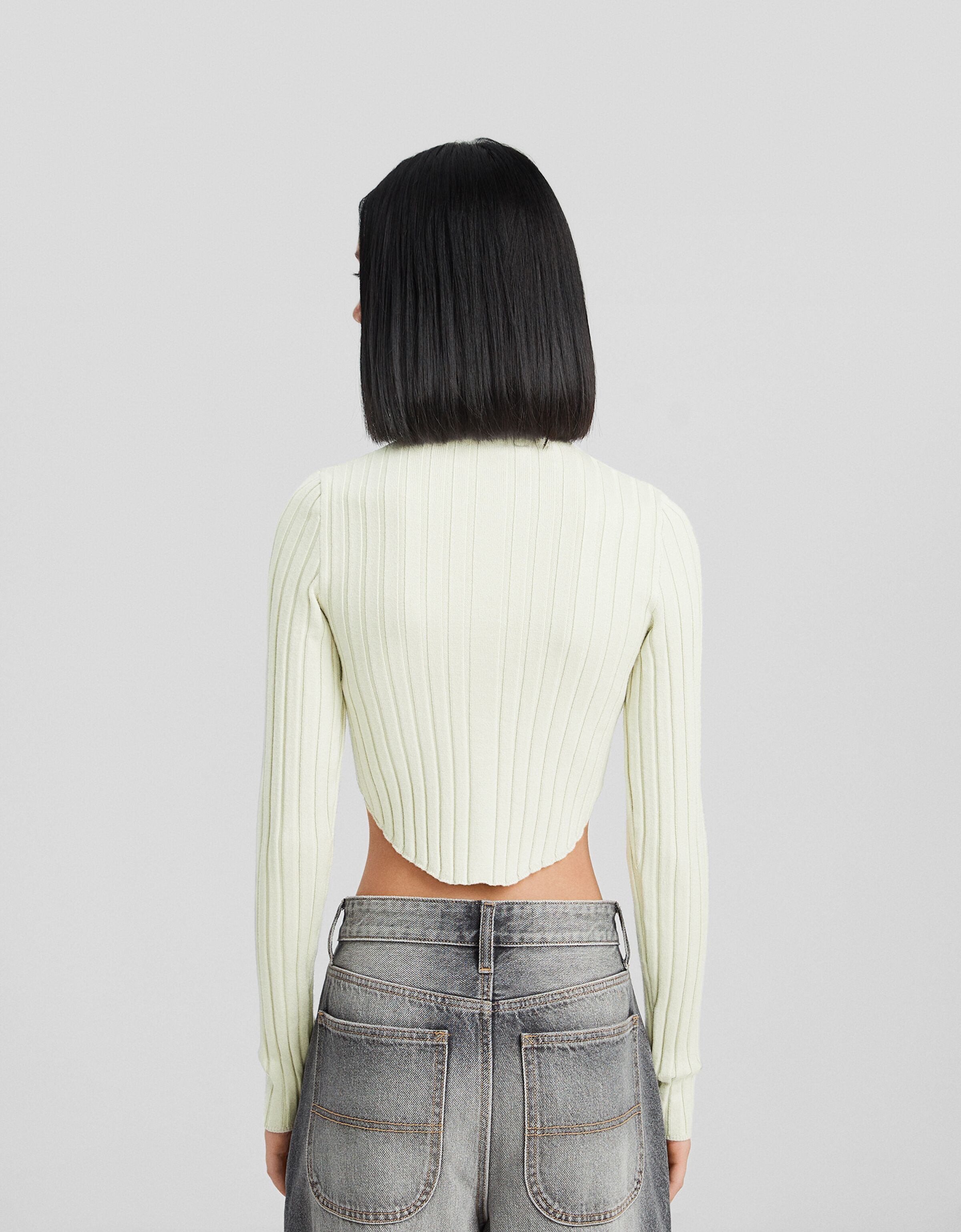 Jersey cuello perkins rib