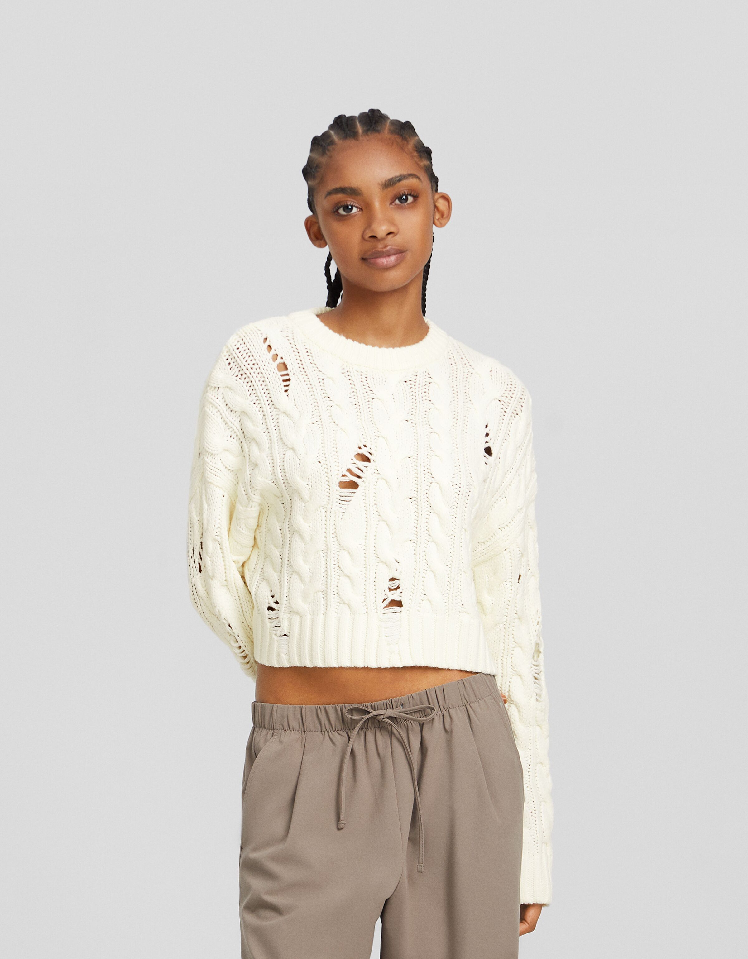 Jersey trenzas rotos