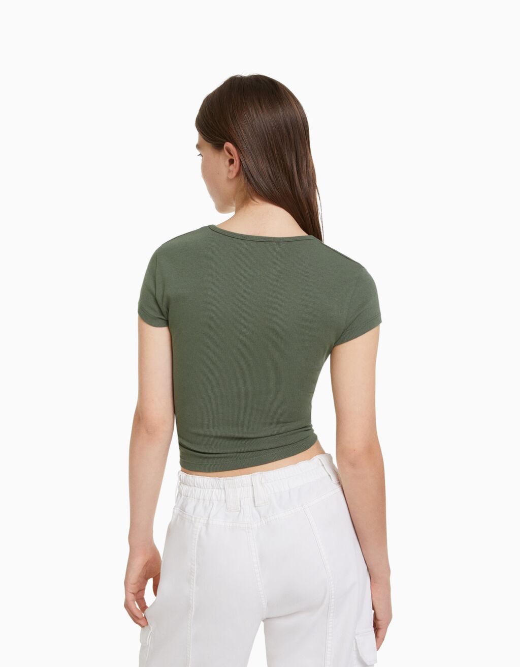 Camiseta manga corta rib